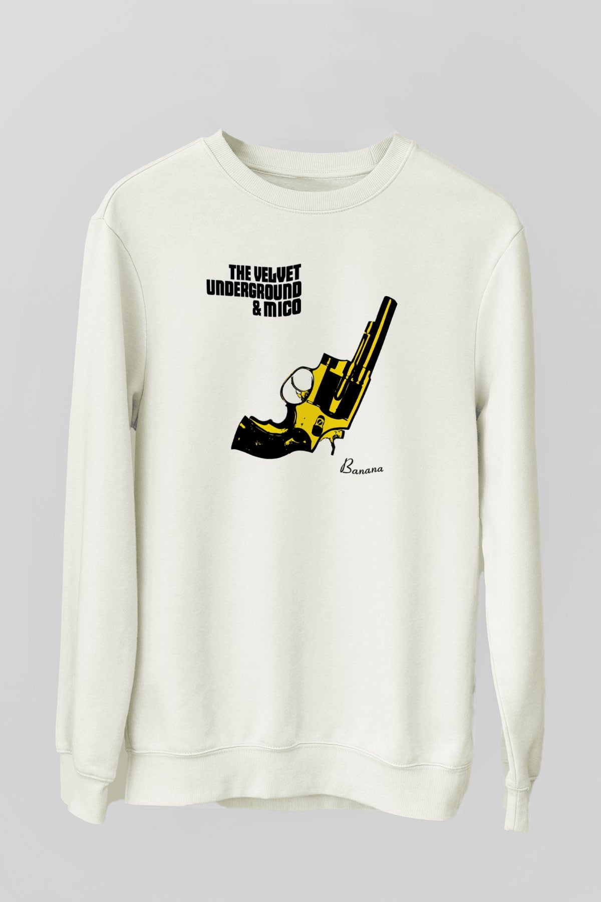 The Velvet Underground Beyaz Unisex Sweatshirt