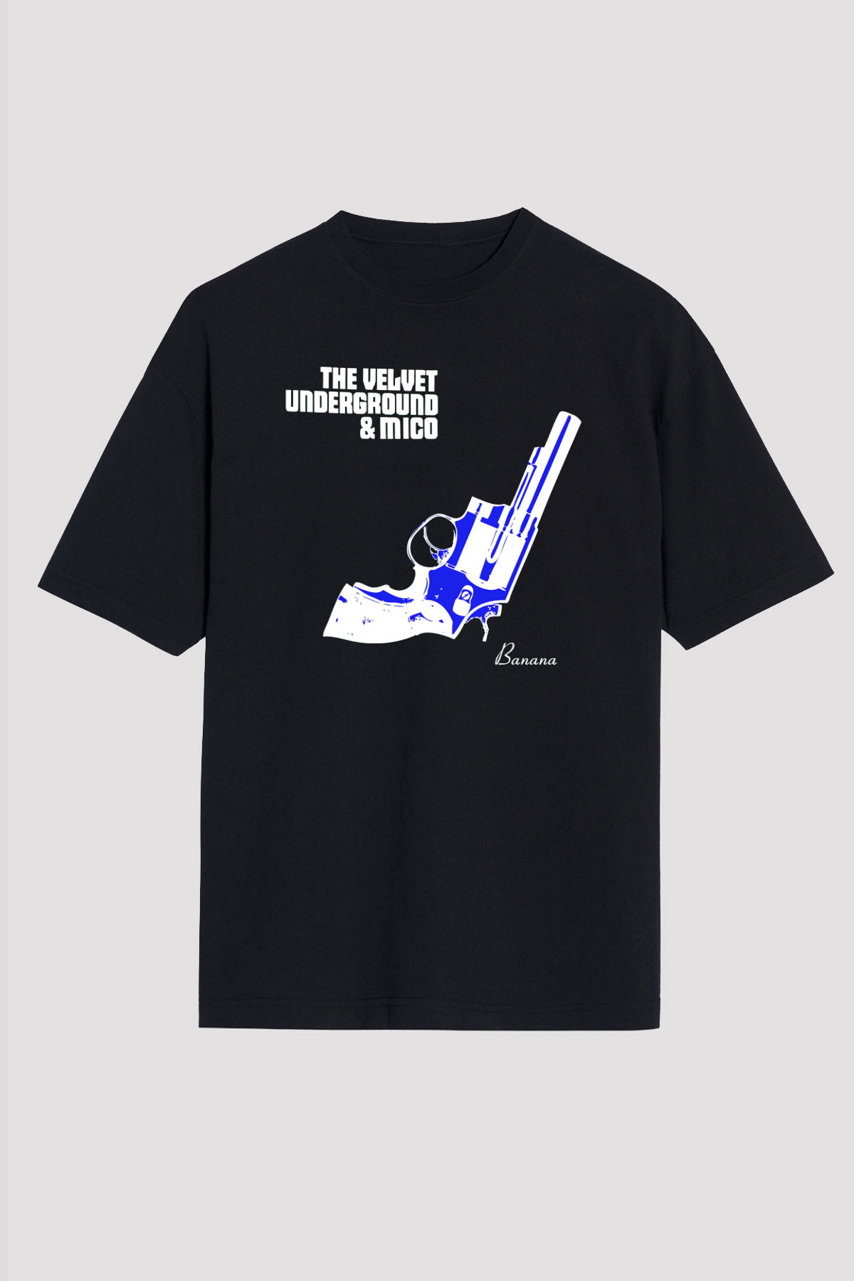 The Velvet Underground Siyah Unisex Oversize Tişört T-Shirt
