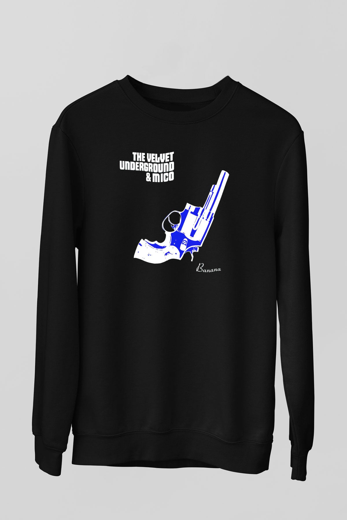 The Velvet Underground Siyah Unisex Sweatshirt