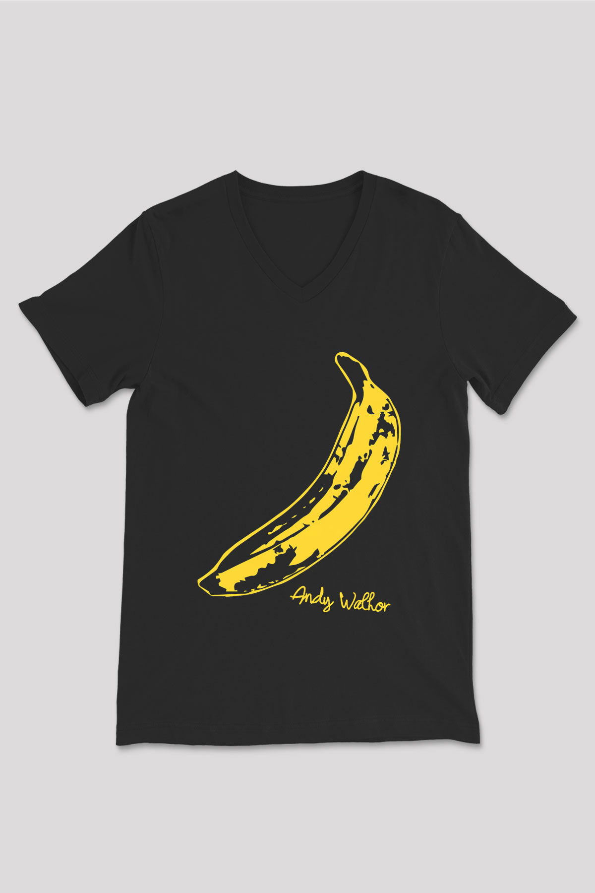 The Velvet Underground Siyah Unisex V Yaka Tişört T-Shirt