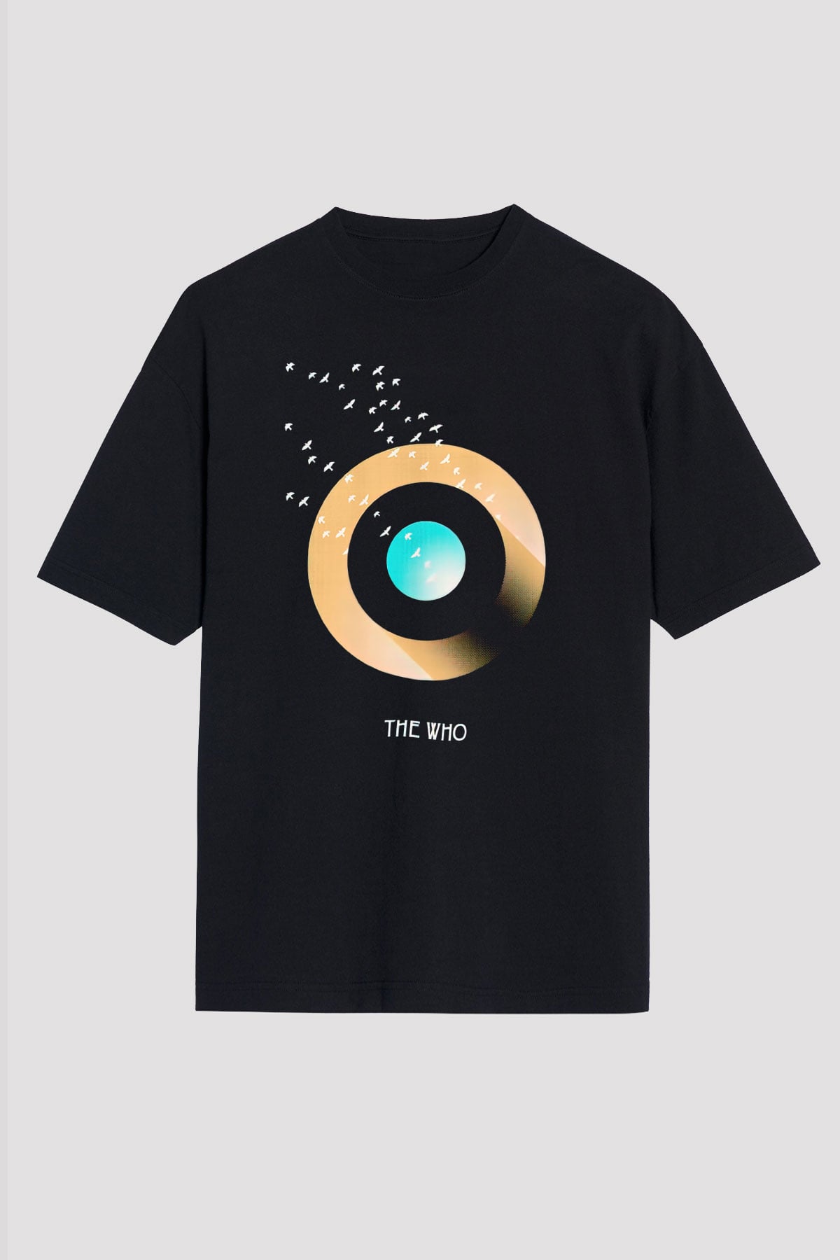 The Who Siyah Unisex Oversize Tişört T-Shirt