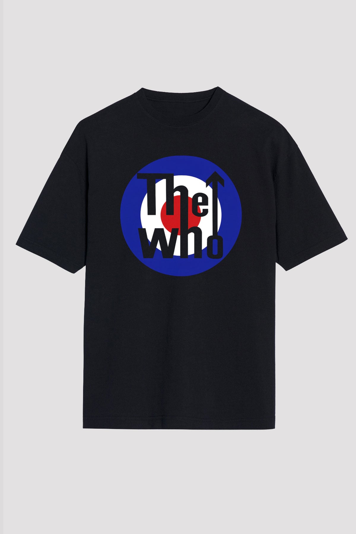 The Who Siyah Unisex Oversize Tişört T-Shirt