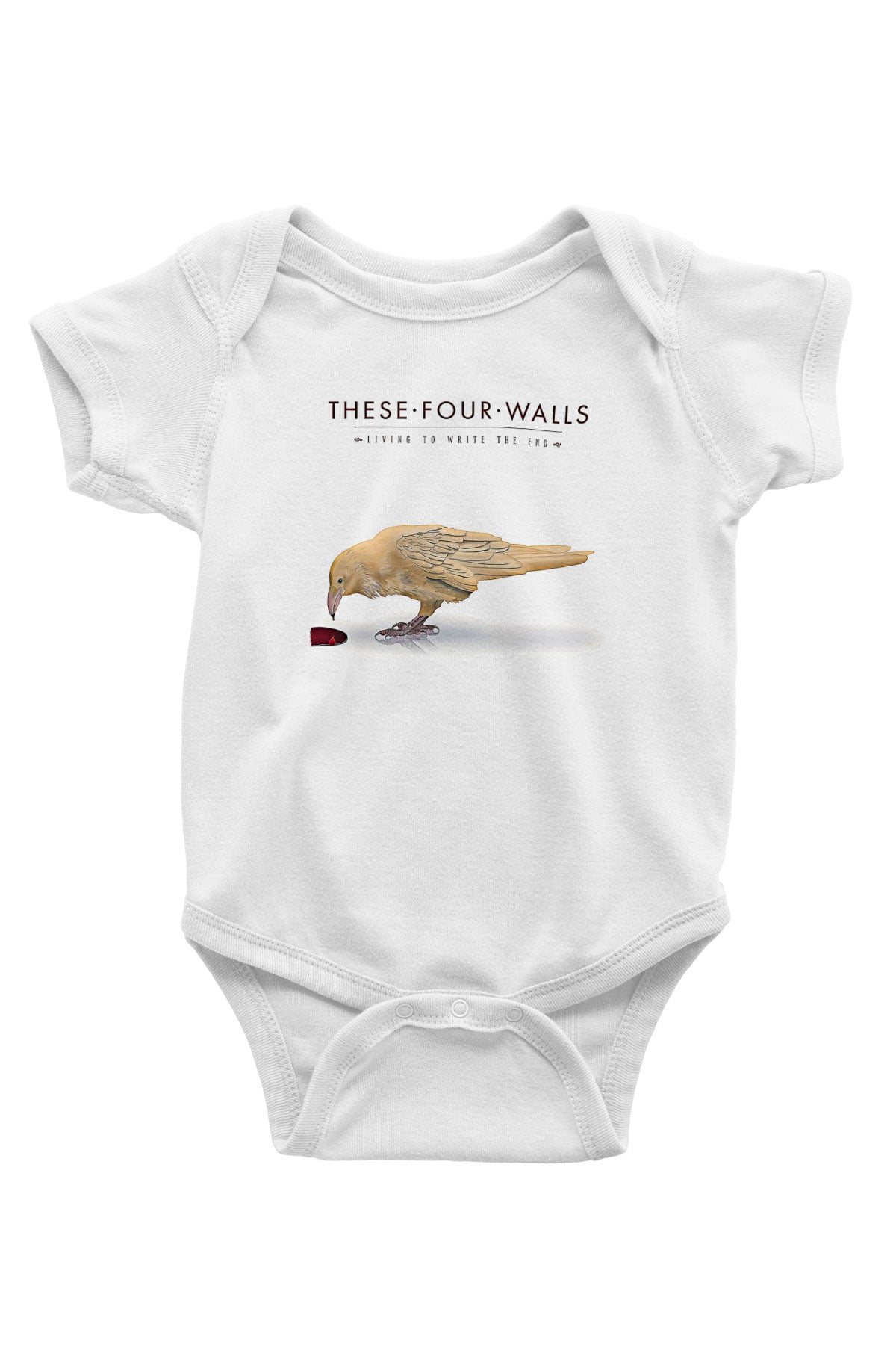 These Four Walls Baskılı Beyaz Unisex Bebek Body - Zıbın