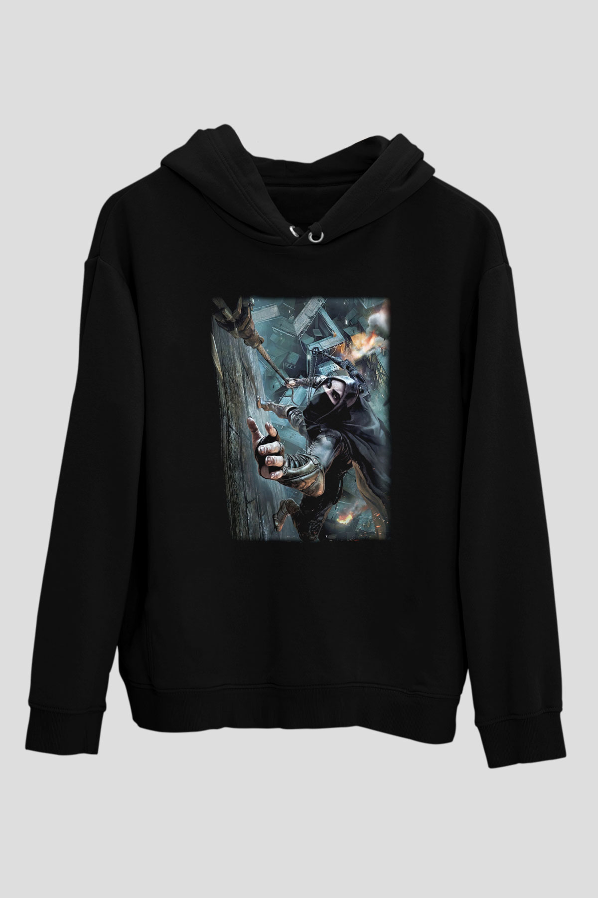 Thief Siyah Unisex Hoodie
