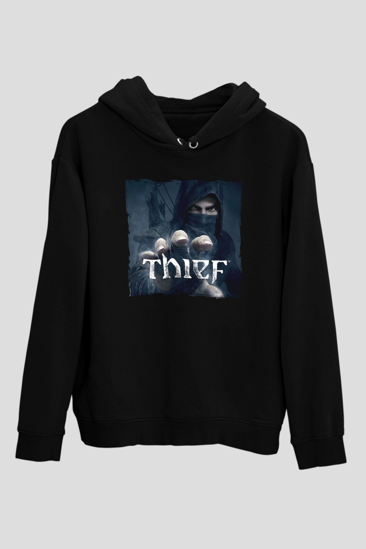 Thief Siyah Unisex Hoodie