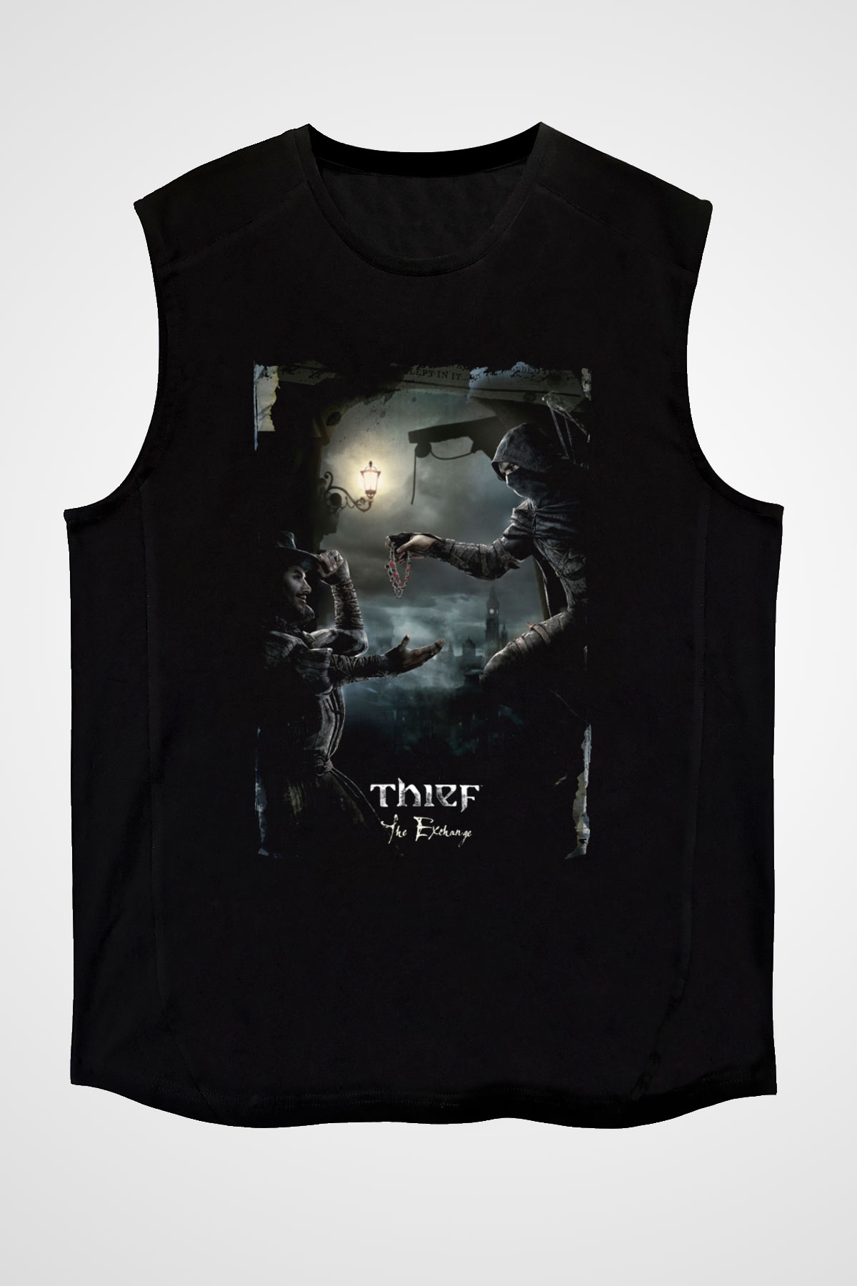 Thief Siyah Unisex Kolsuz Tişört