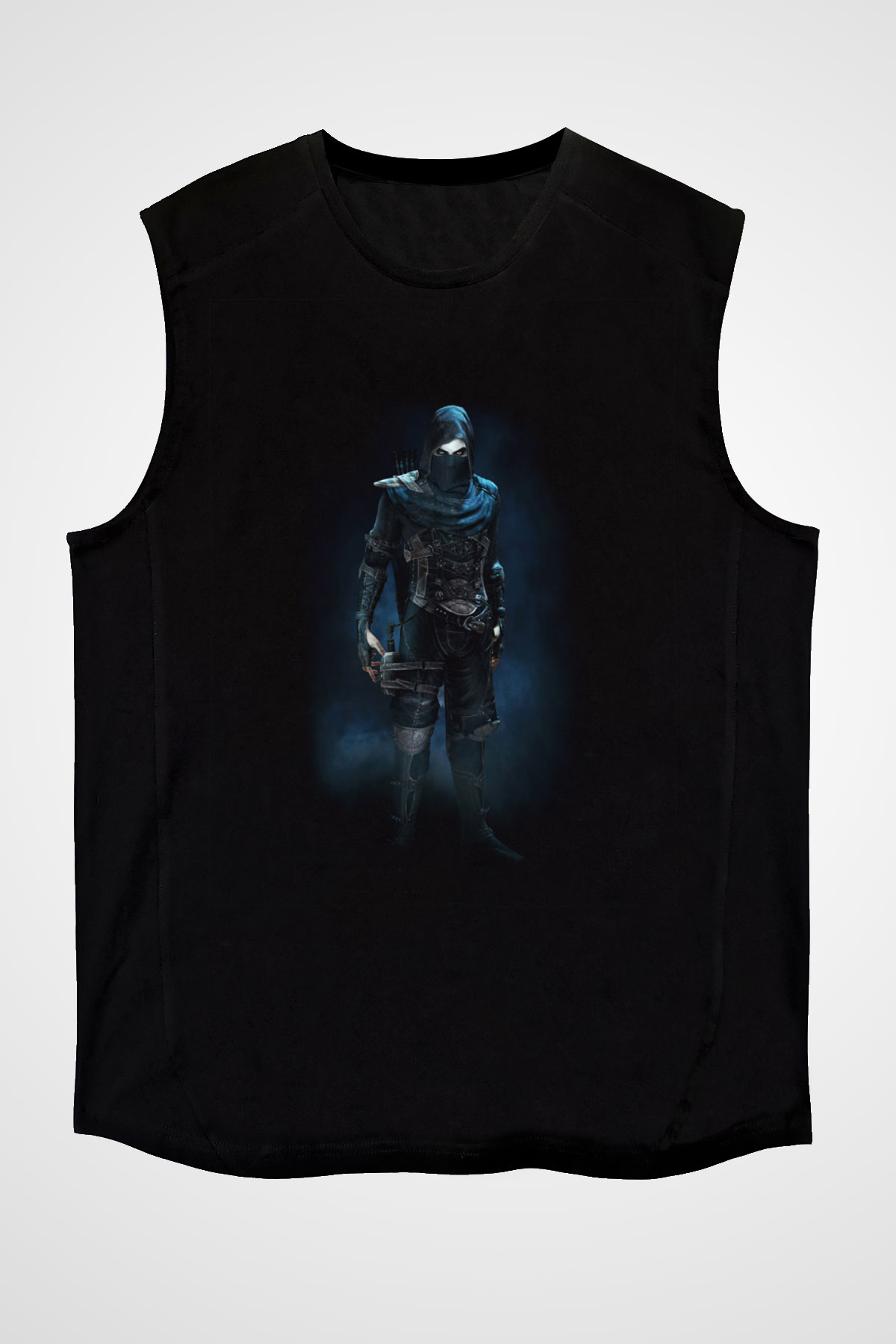 Thief Siyah Unisex Kolsuz Tişört