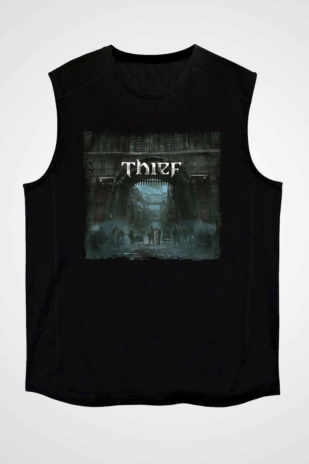 Thief Siyah Unisex Kolsuz Tişört