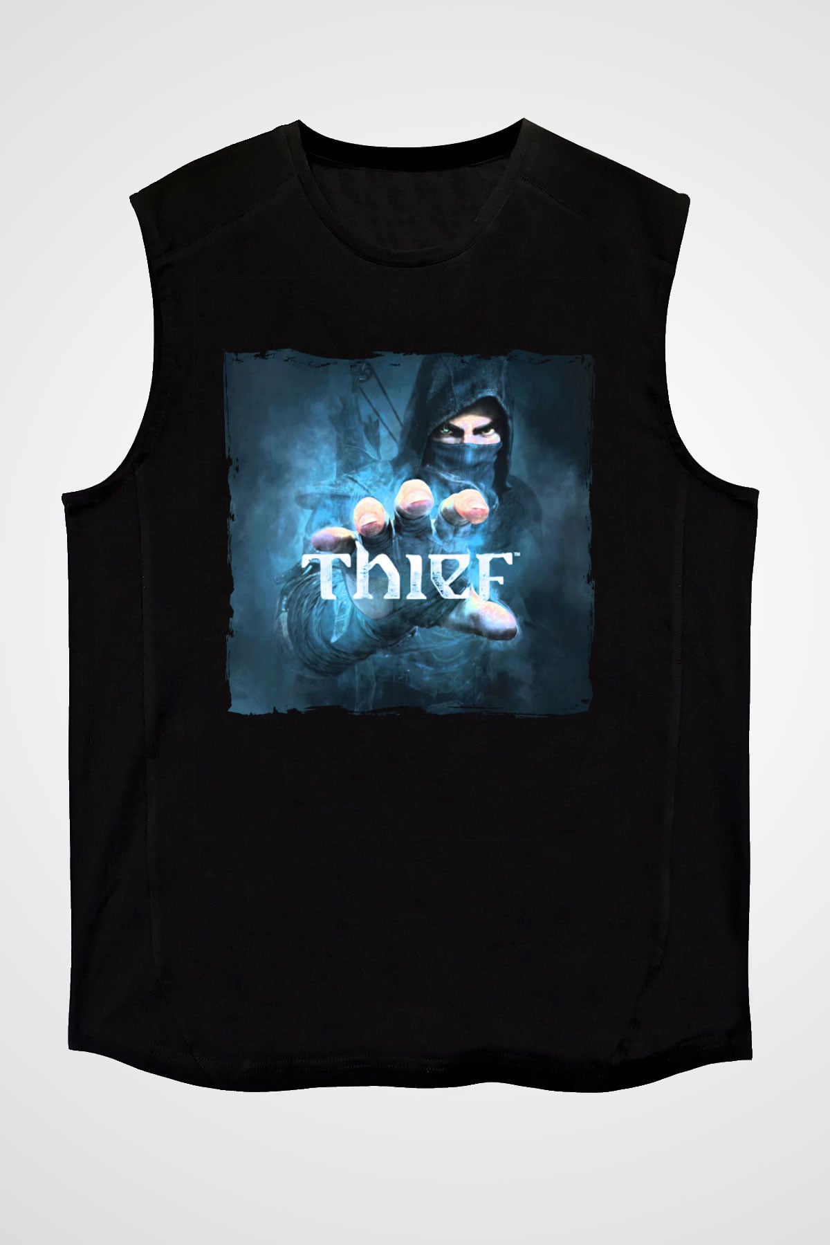Thief Siyah Unisex Kolsuz Tişört