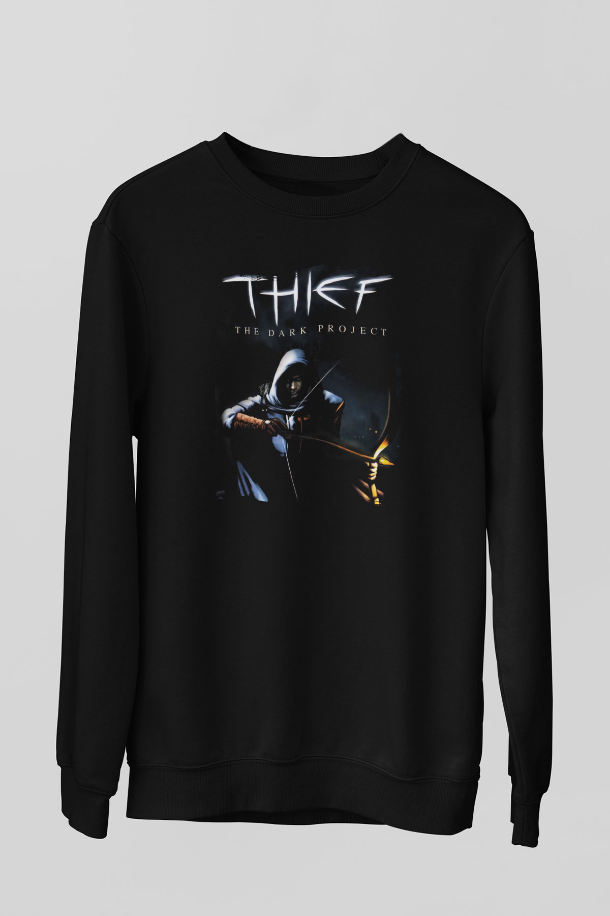 Thief Siyah Unisex Sweatshirt