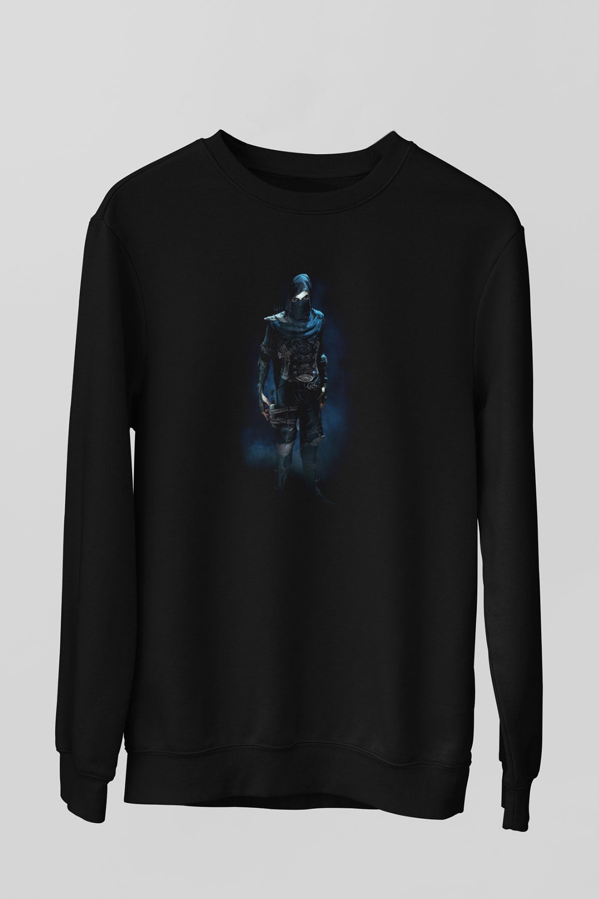 Thief Siyah Unisex Sweatshirt