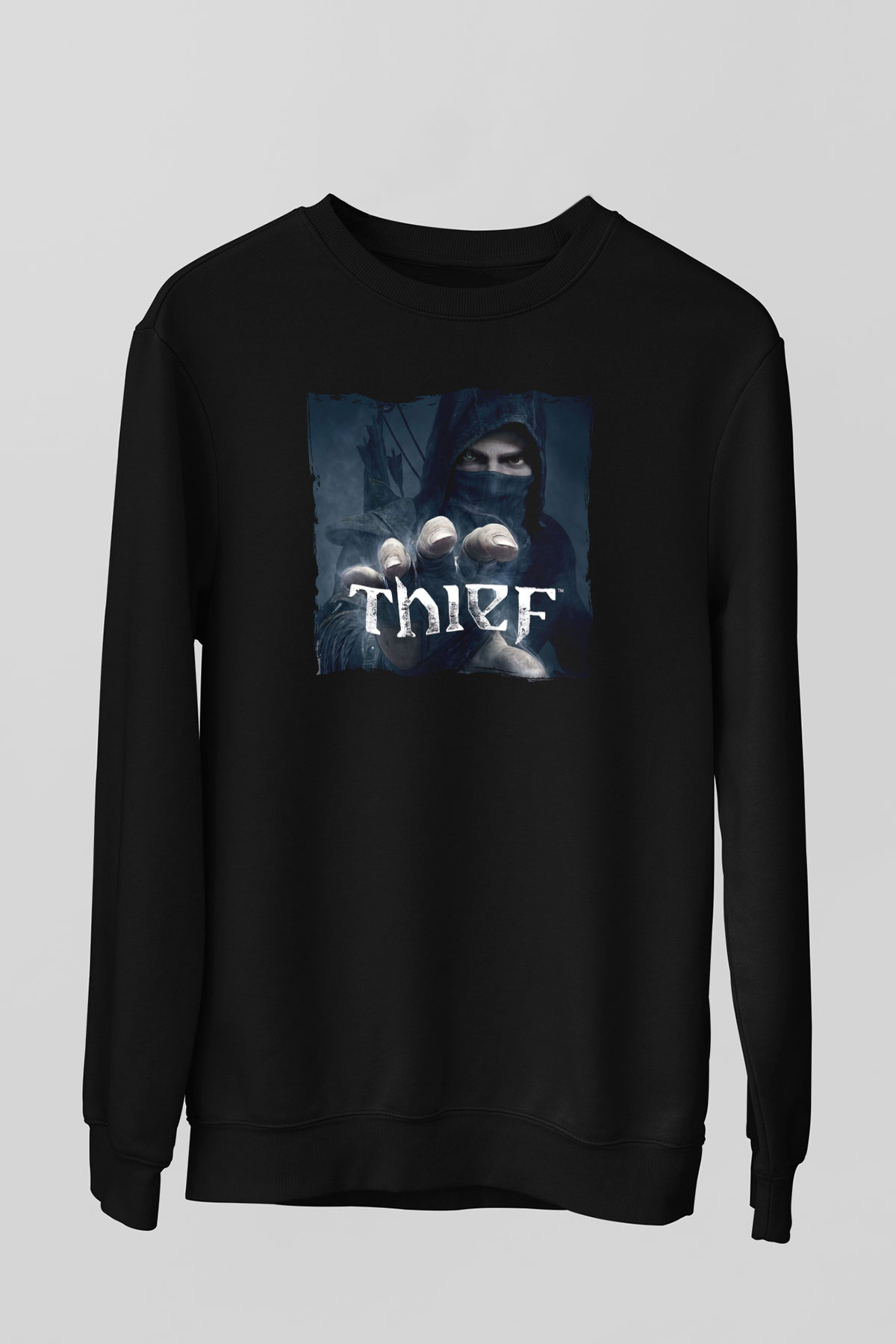 Thief Siyah Unisex Sweatshirt