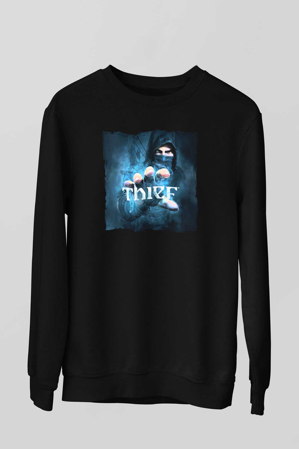 Thief Siyah Unisex Sweatshirt