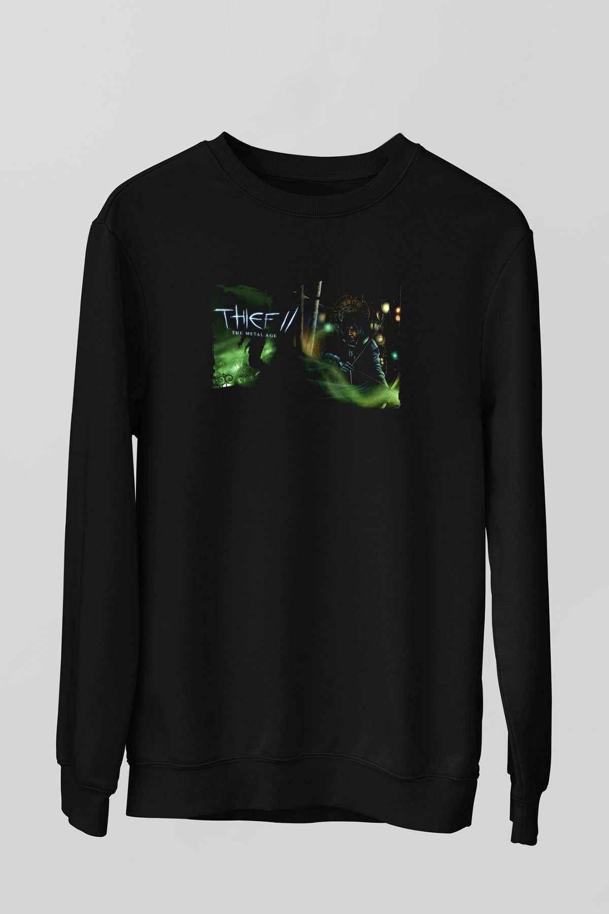 Thief Siyah Unisex Sweatshirt