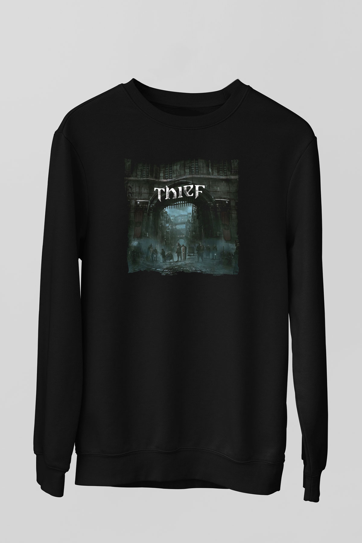 Thief Siyah Unisex Sweatshirt
