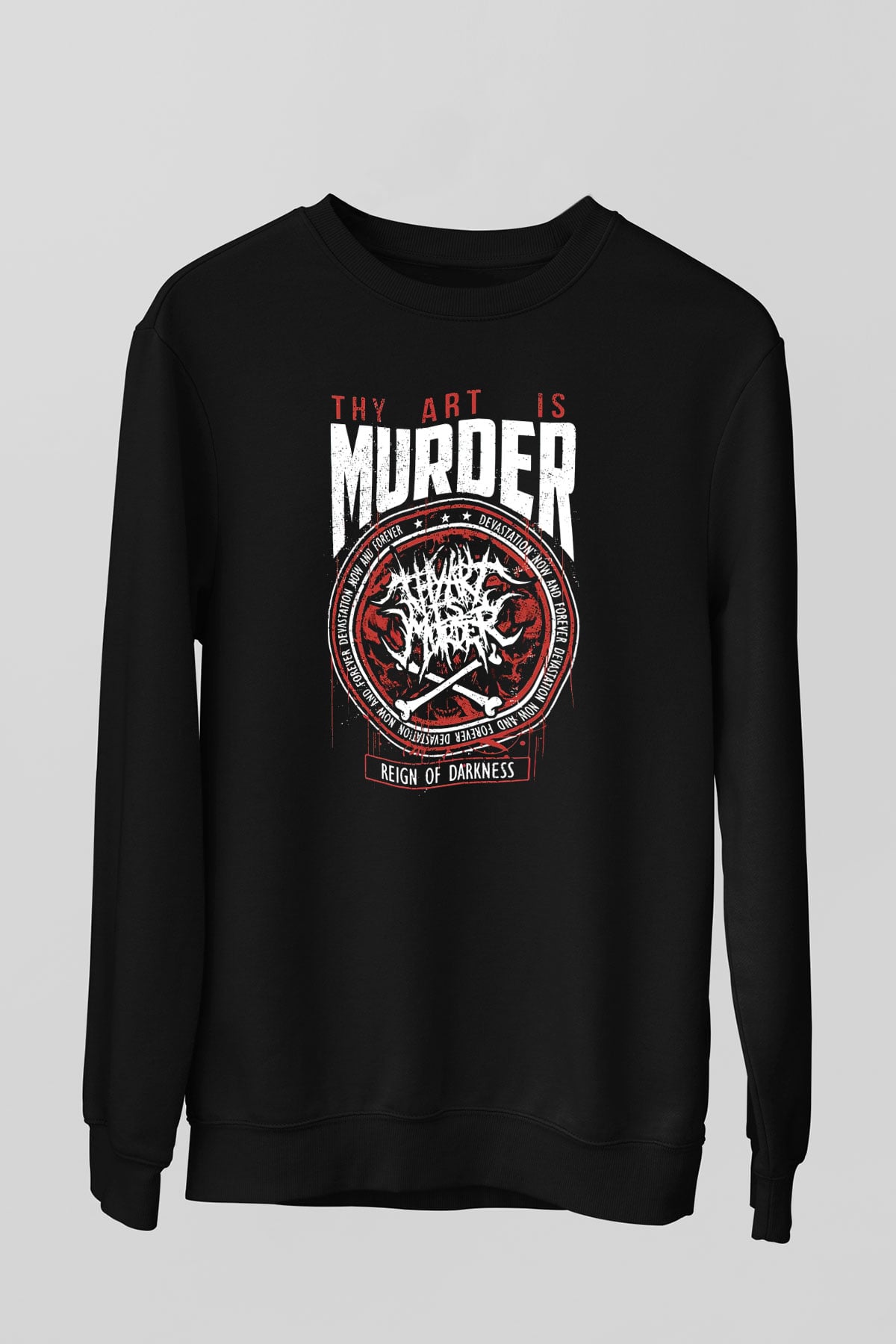 Thy Art Is Murder Siyah Unisex Sweatshirt