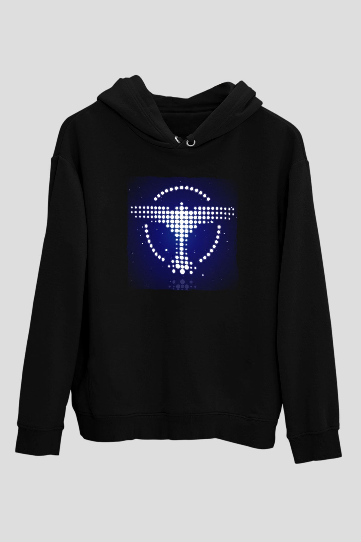 Tiesto Siyah Unisex Kapüşonlu Sweatshirt