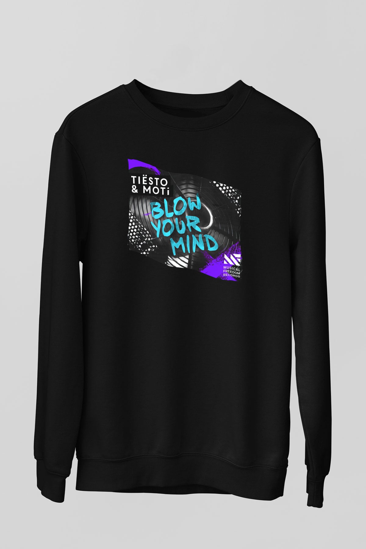 Tiesto Siyah Unisex Sweatshirt