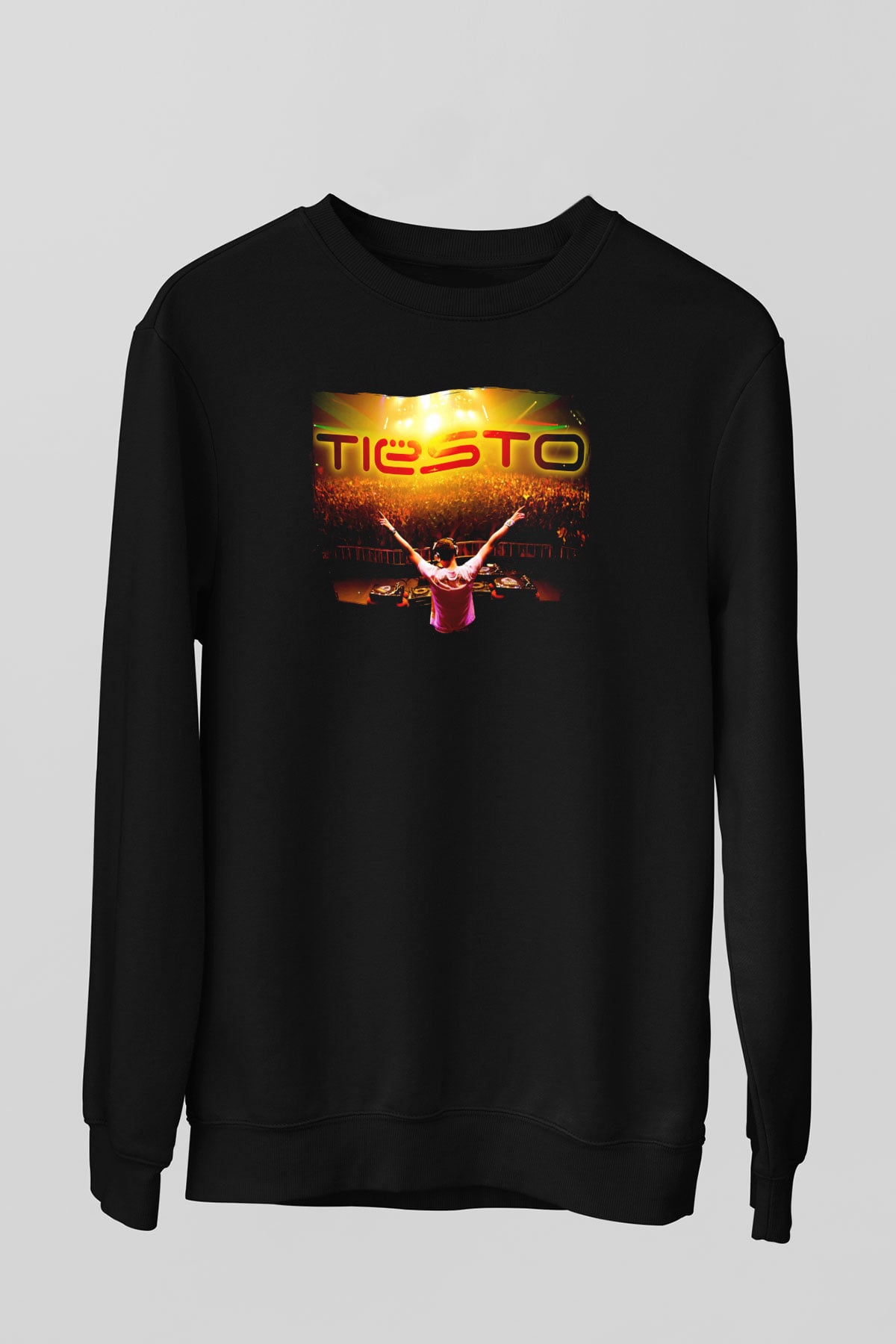 Tiesto Siyah Unisex Sweatshirt