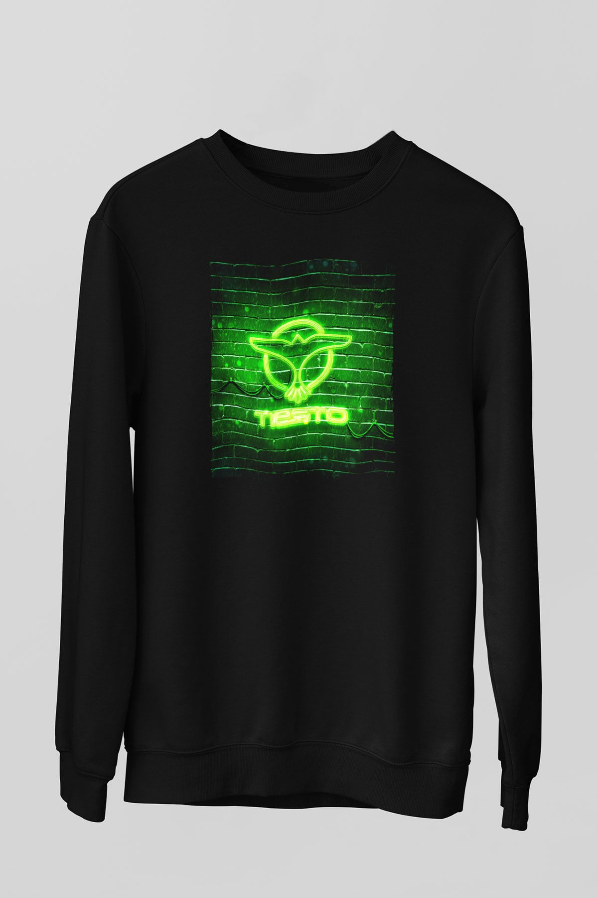 Tiesto Siyah Unisex Sweatshirt