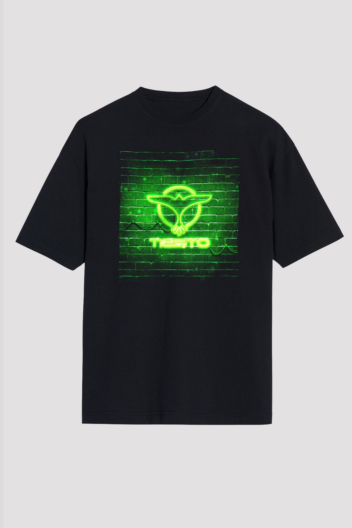 Tiesto Siyah Unisex Tişört T-Shirt - TişörtFabrikası