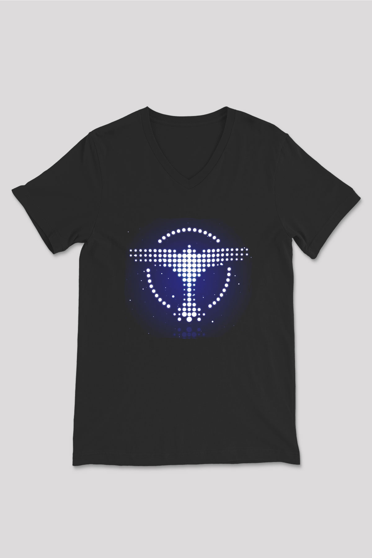 Tiesto Siyah Unisex V Yaka Tişört