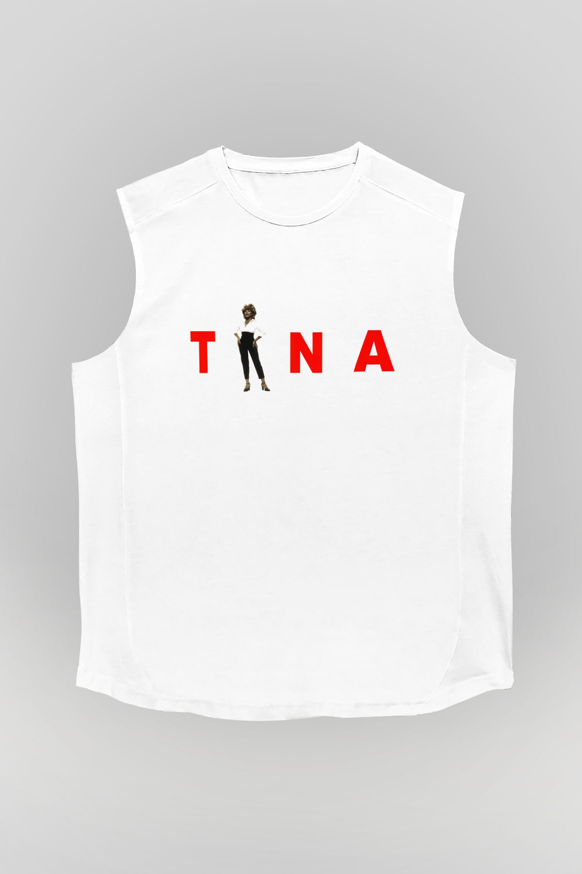 Tina Turner Beyaz Unisex Kolsuz Tişört