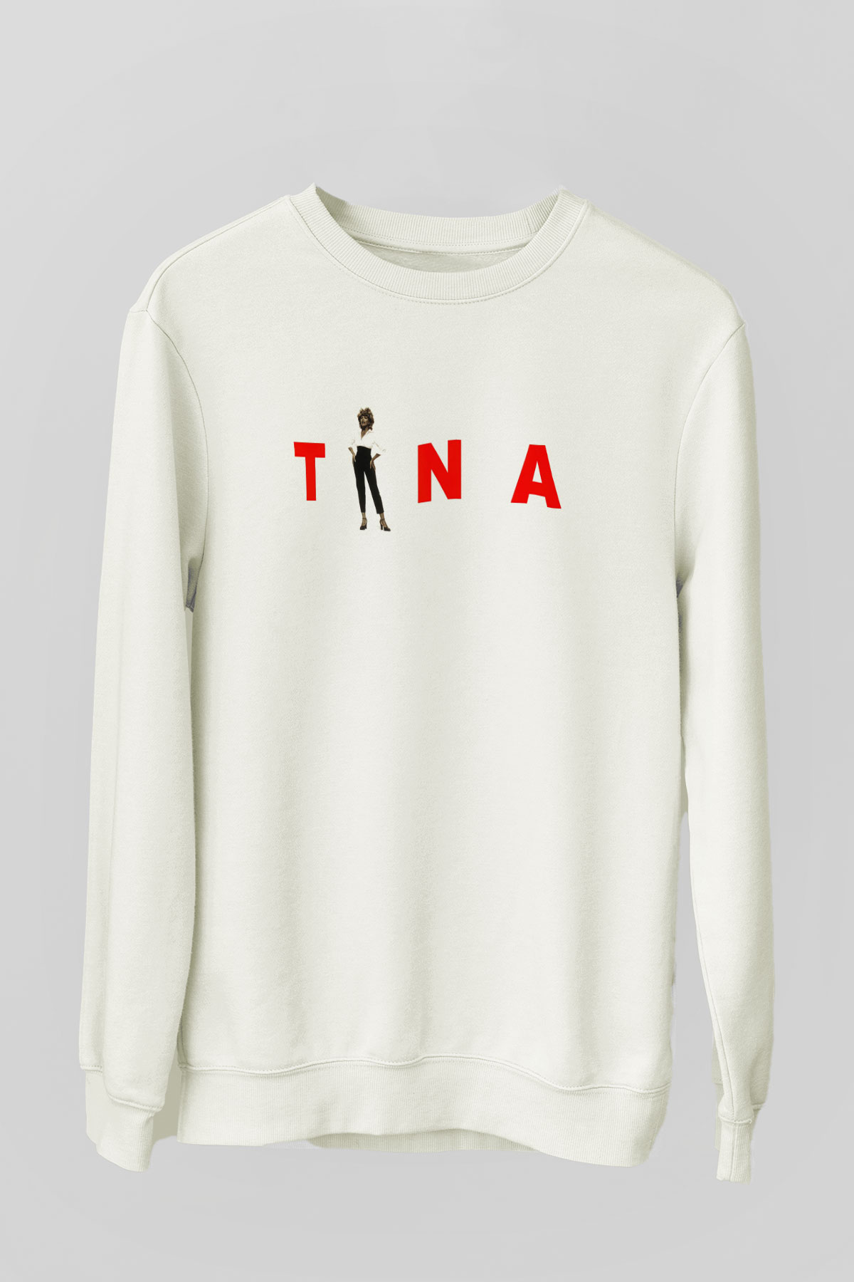 Tina Turner Beyaz Unisex Sweatshirt
