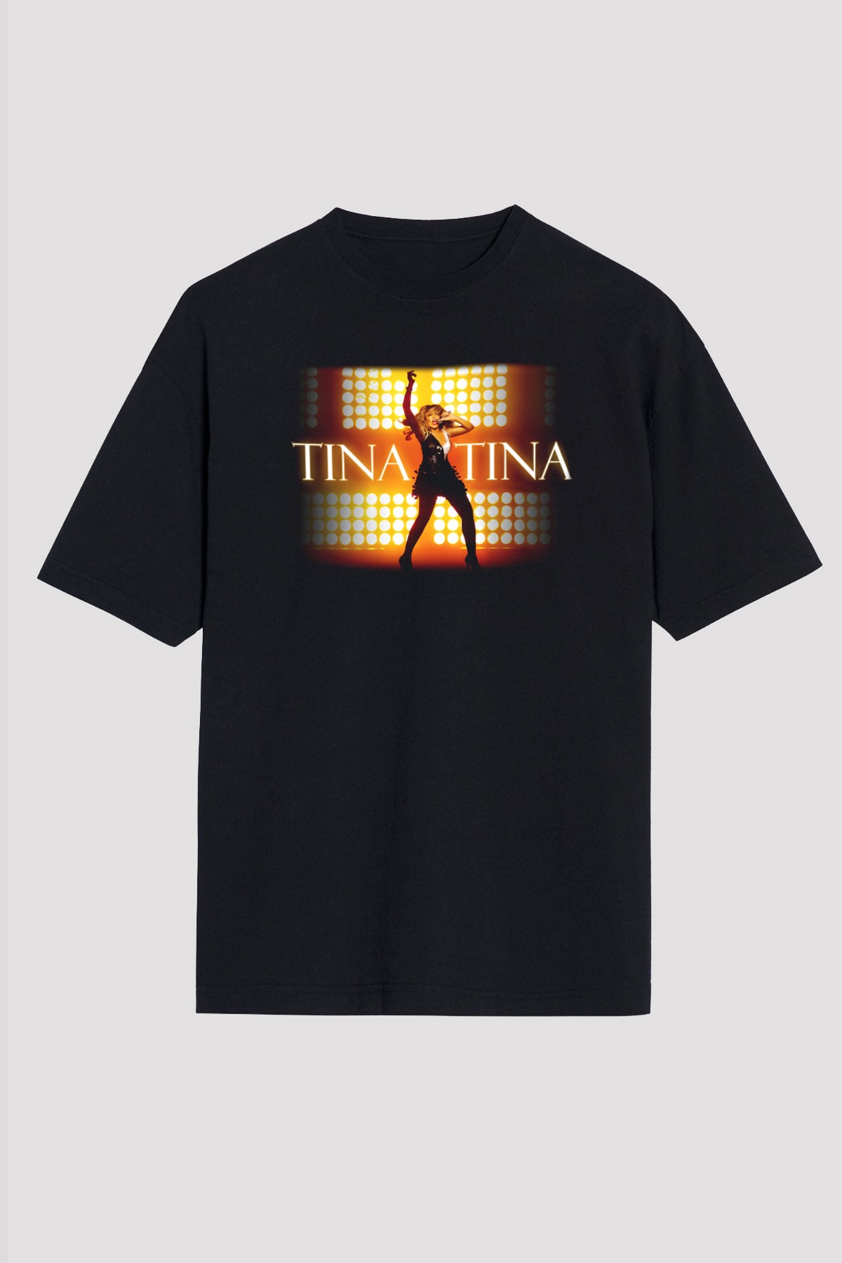 Tina Turner Siyah Unisex Oversize Tişört T-Shirt