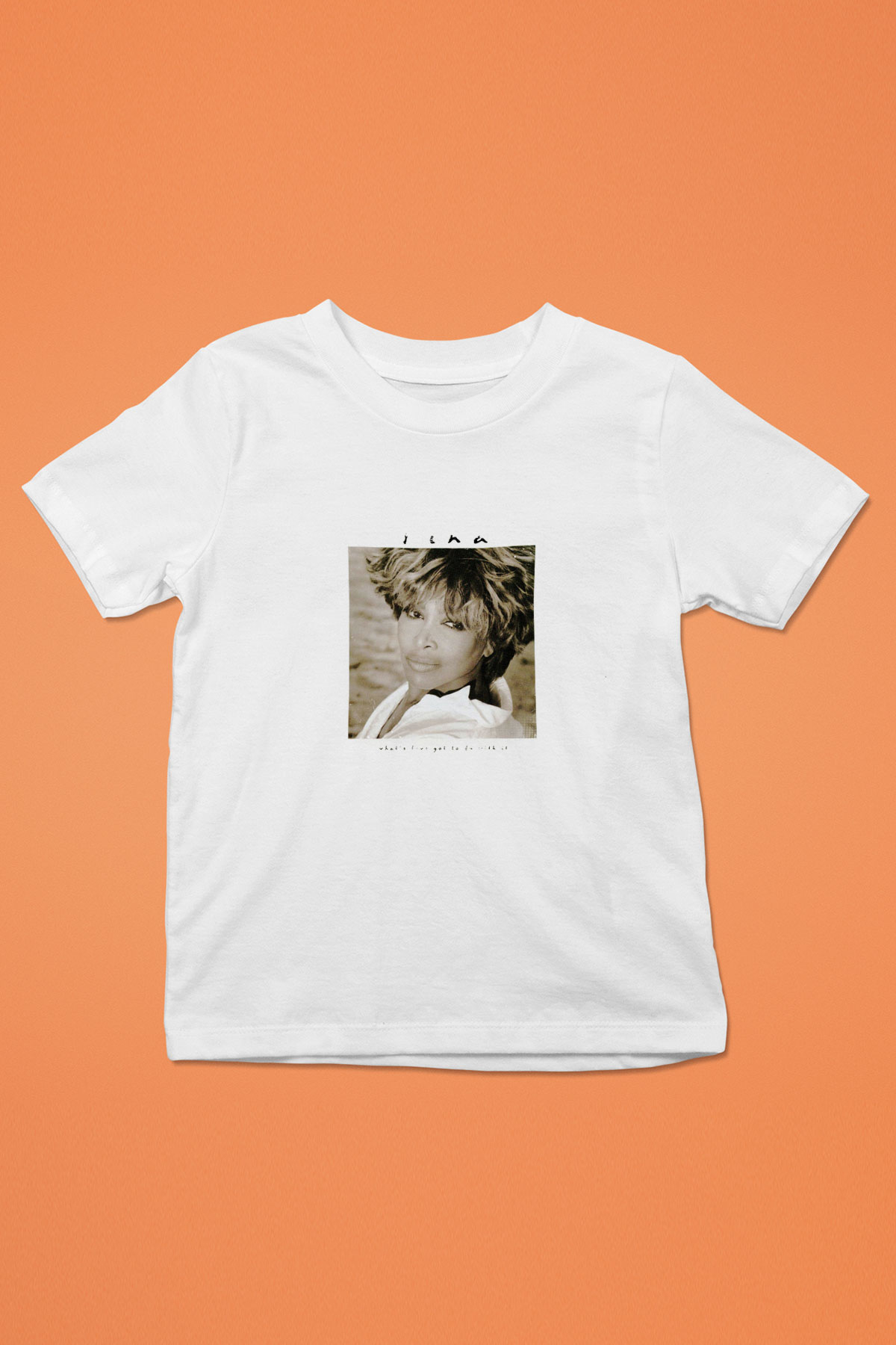 Tine Turner Baskılı Unisex Beyaz Çocuk Tişört