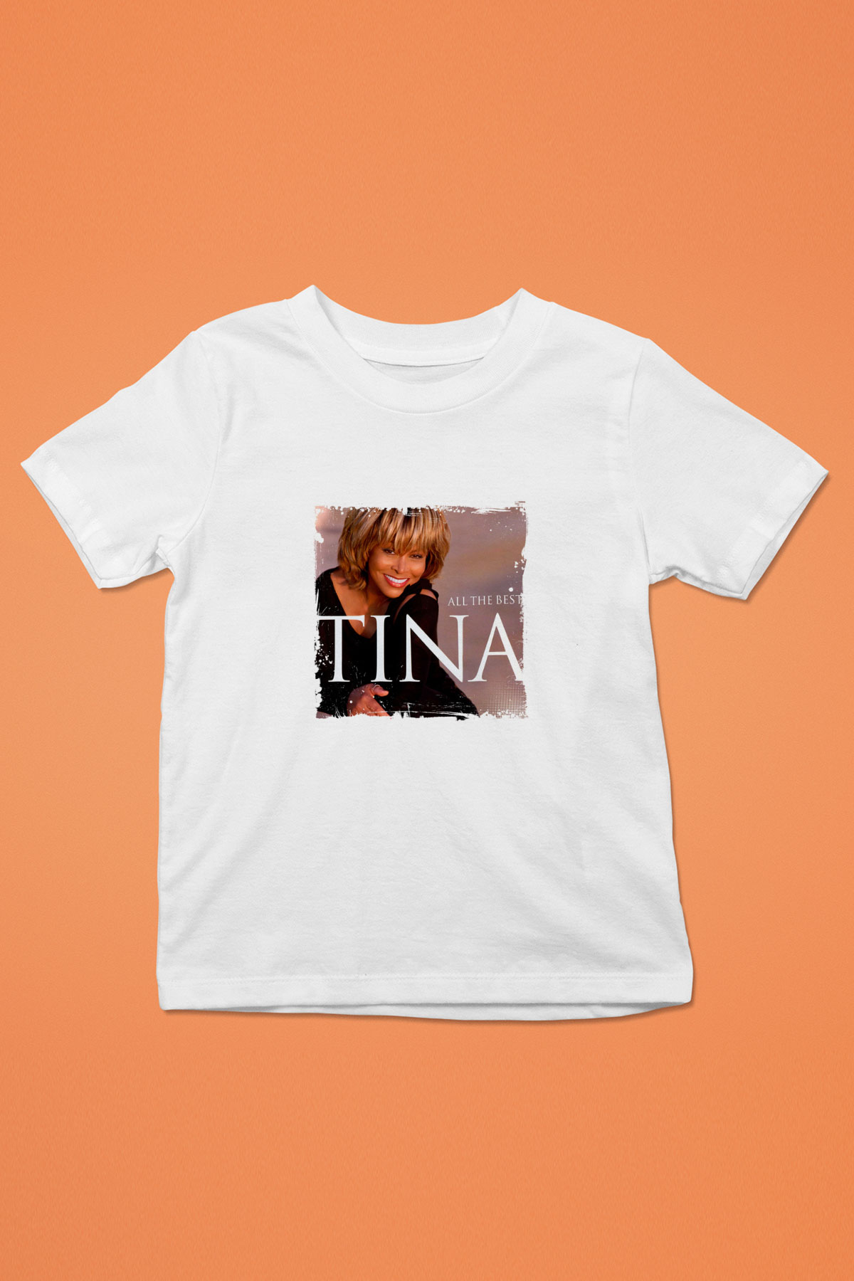 Tine Turner Baskılı Unisex Beyaz Çocuk Tişört