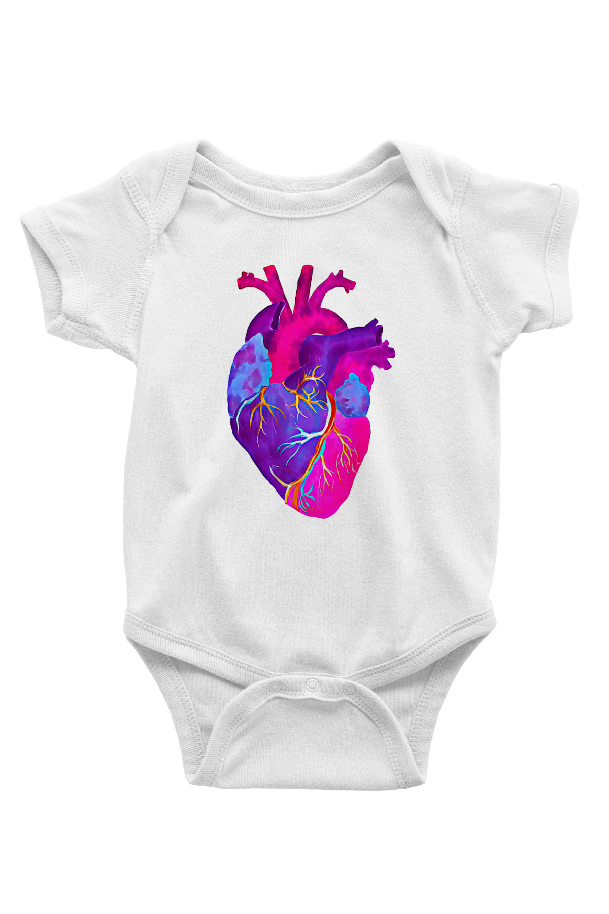 Tıp Bayramı Baskılı Beyaz Unisex Bebek Body - Zıbın
