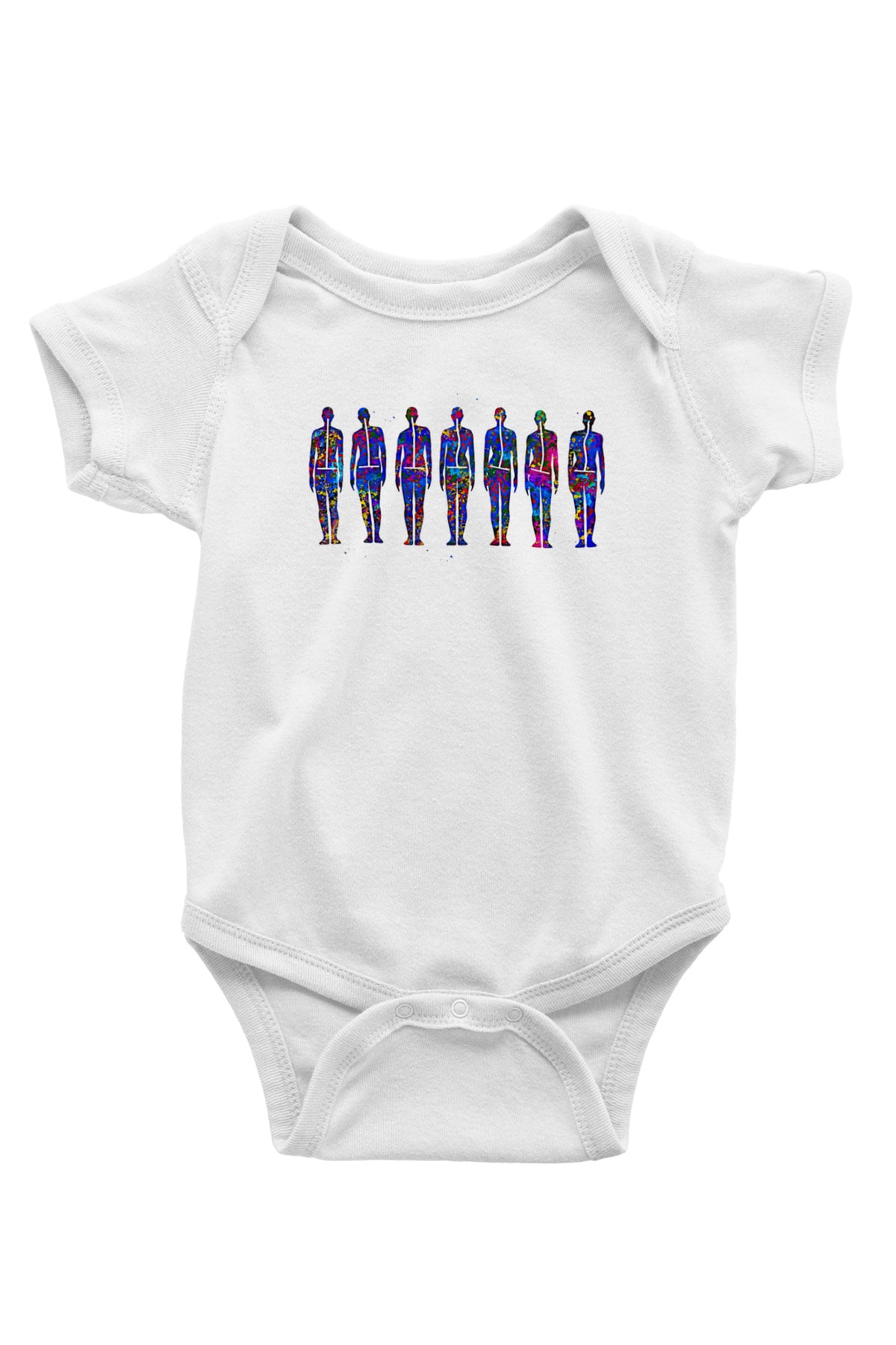 Tıp Bayramı Baskılı Beyaz Unisex Bebek Body - Zıbın
