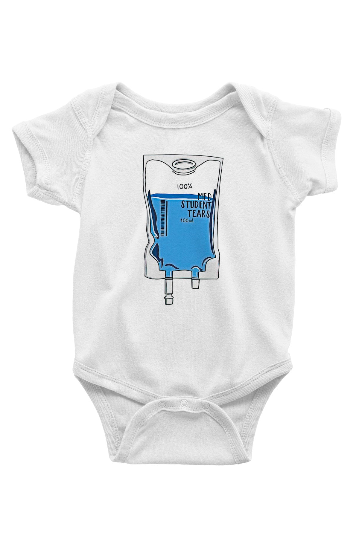 Tıp Bayramı Baskılı Beyaz Unisex Bebek Body - Zıbın