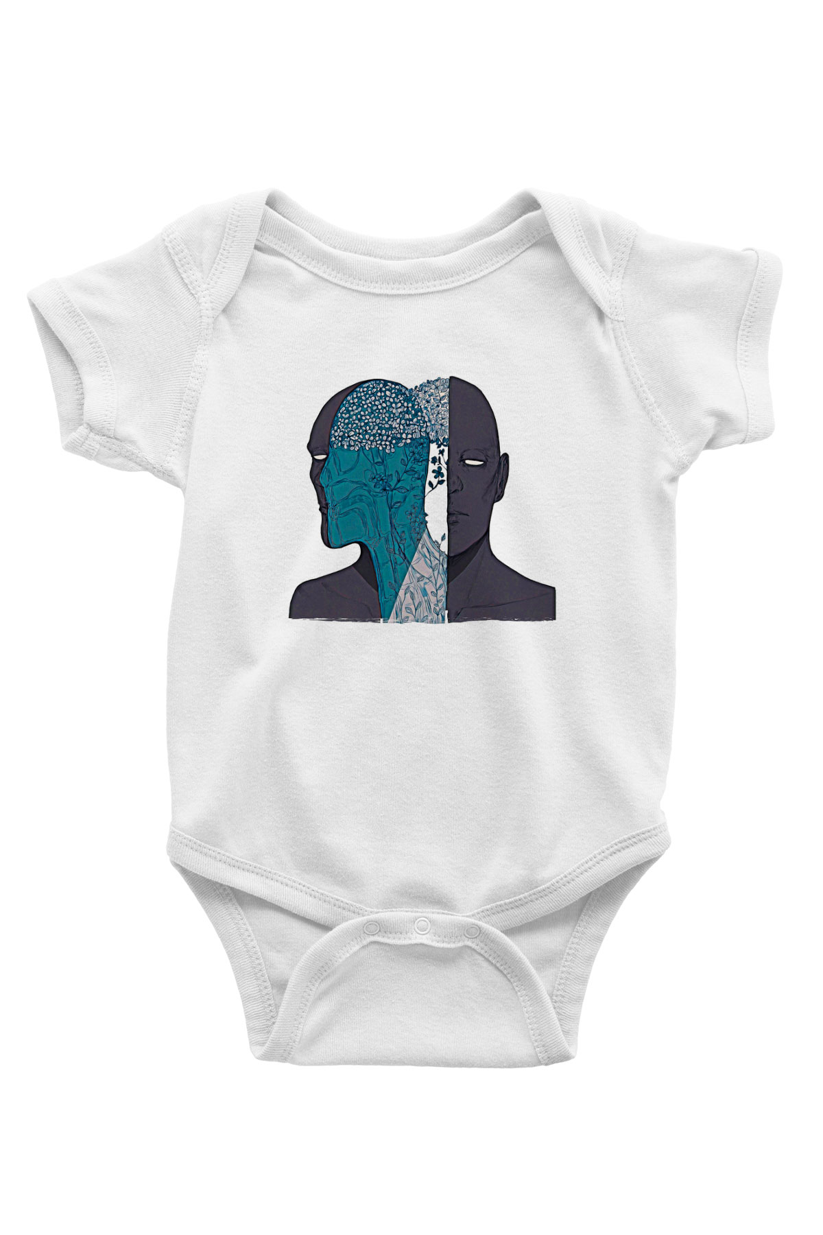 Tıp Bayramı Baskılı Beyaz Unisex Bebek Body - Zıbın