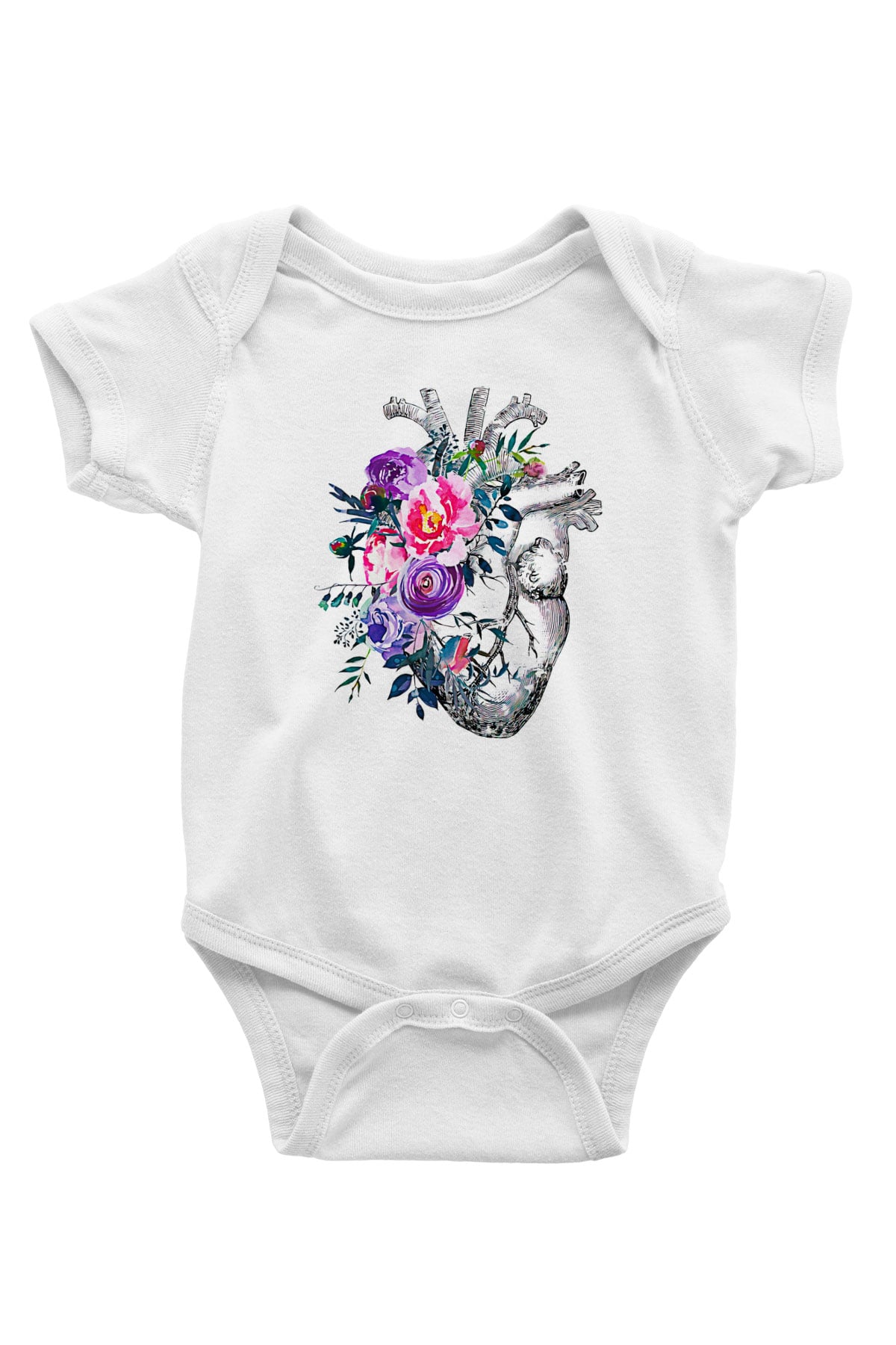 Tıp Bayramı Baskılı Beyaz Unisex Bebek Body - Zıbın