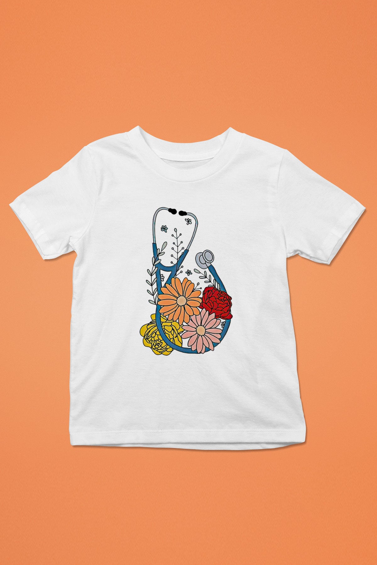 Tıp Bayramı Baskılı Beyaz Unisex Beyaz Çocuk Tişört - Tshirt