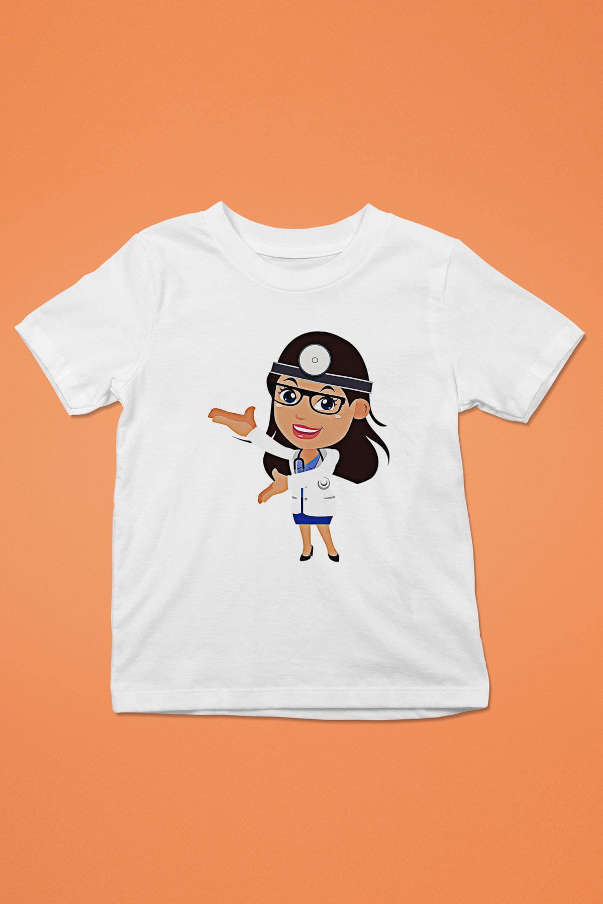 Tıp Bayramı Baskılı Beyaz Unisex Beyaz Çocuk Tişört - Tshirt