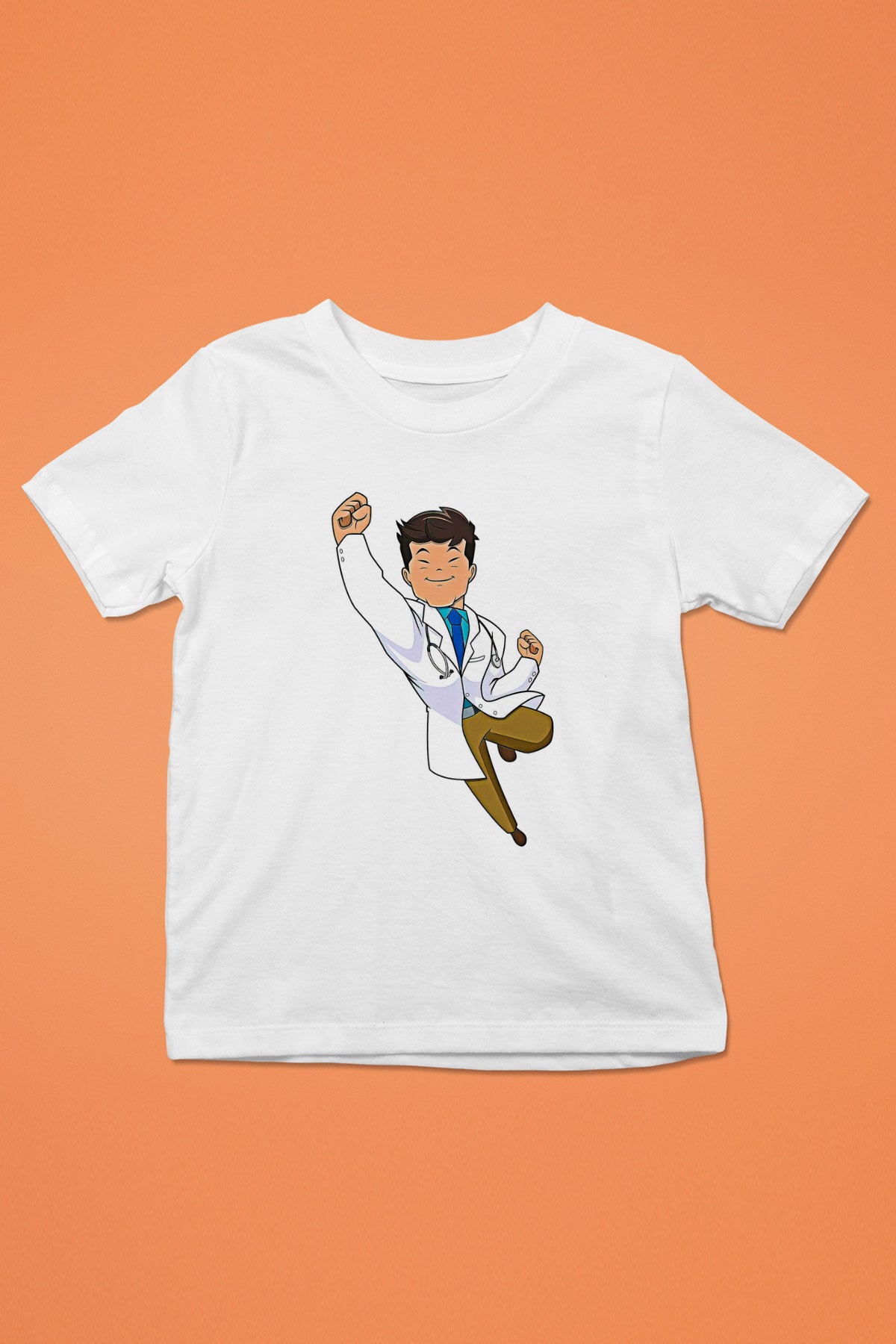 Tıp Bayramı Baskılı Beyaz Unisex Beyaz Çocuk Tişört - Tshirt