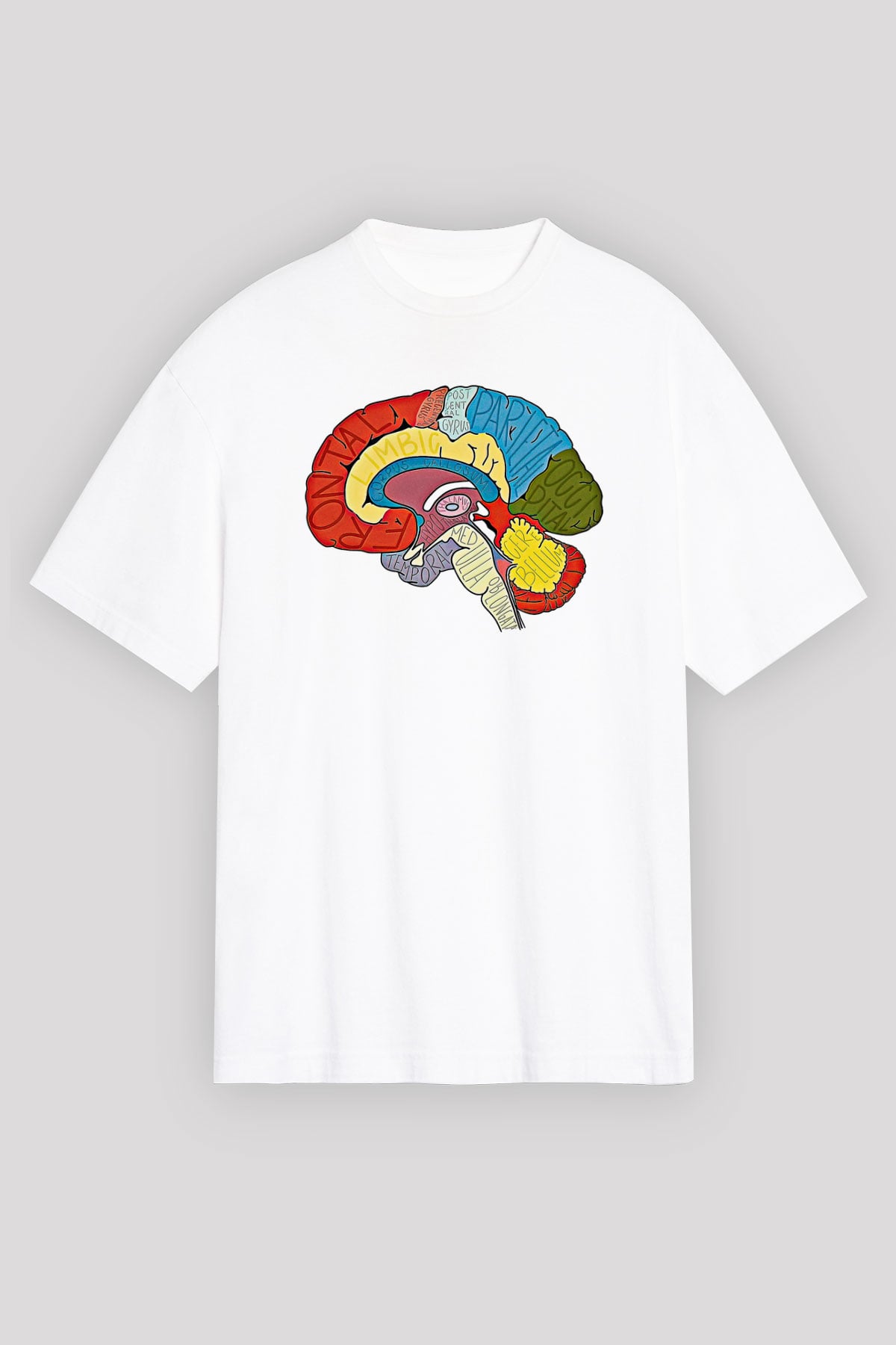 Tıp Bayramı Baskılı Beyaz Unisex Oversize Tişört - Tshirt