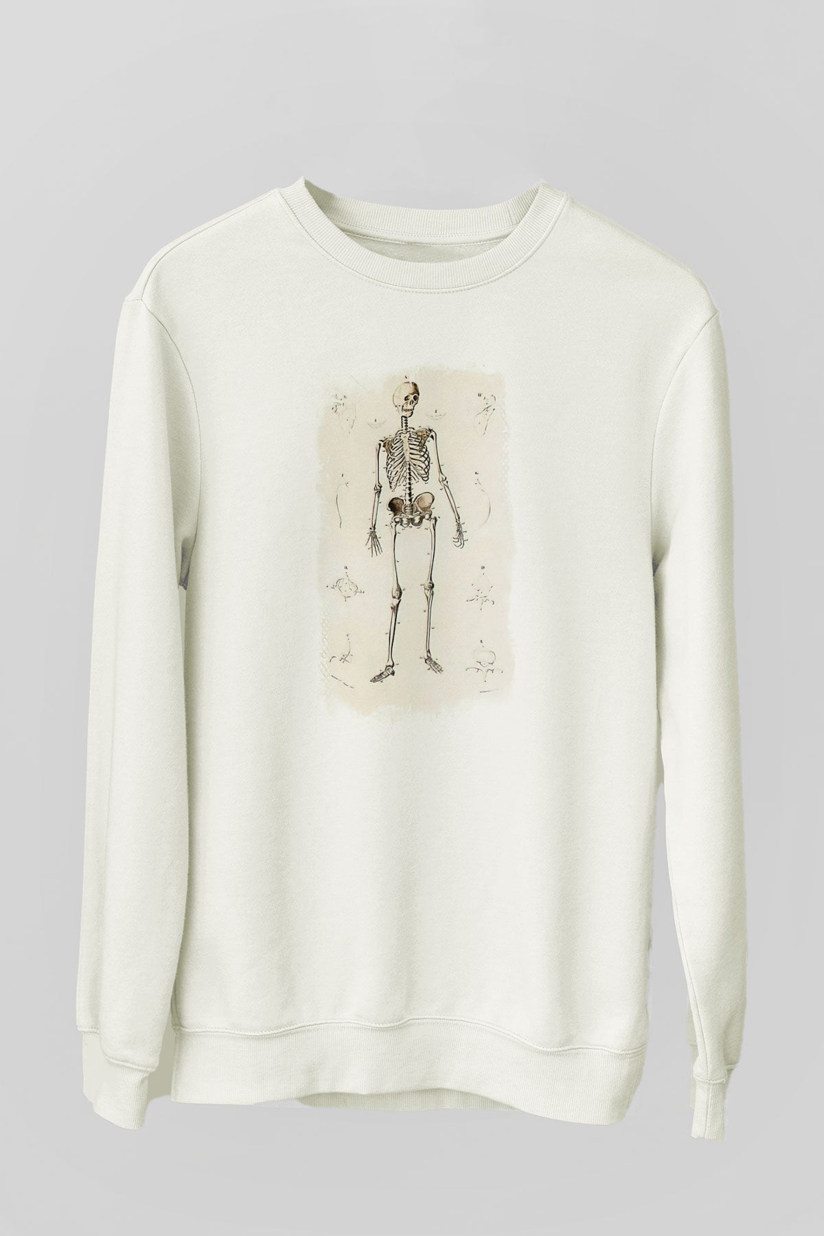 Tıp Bayramı Baskılı Beyaz Unisex Sweatshirt