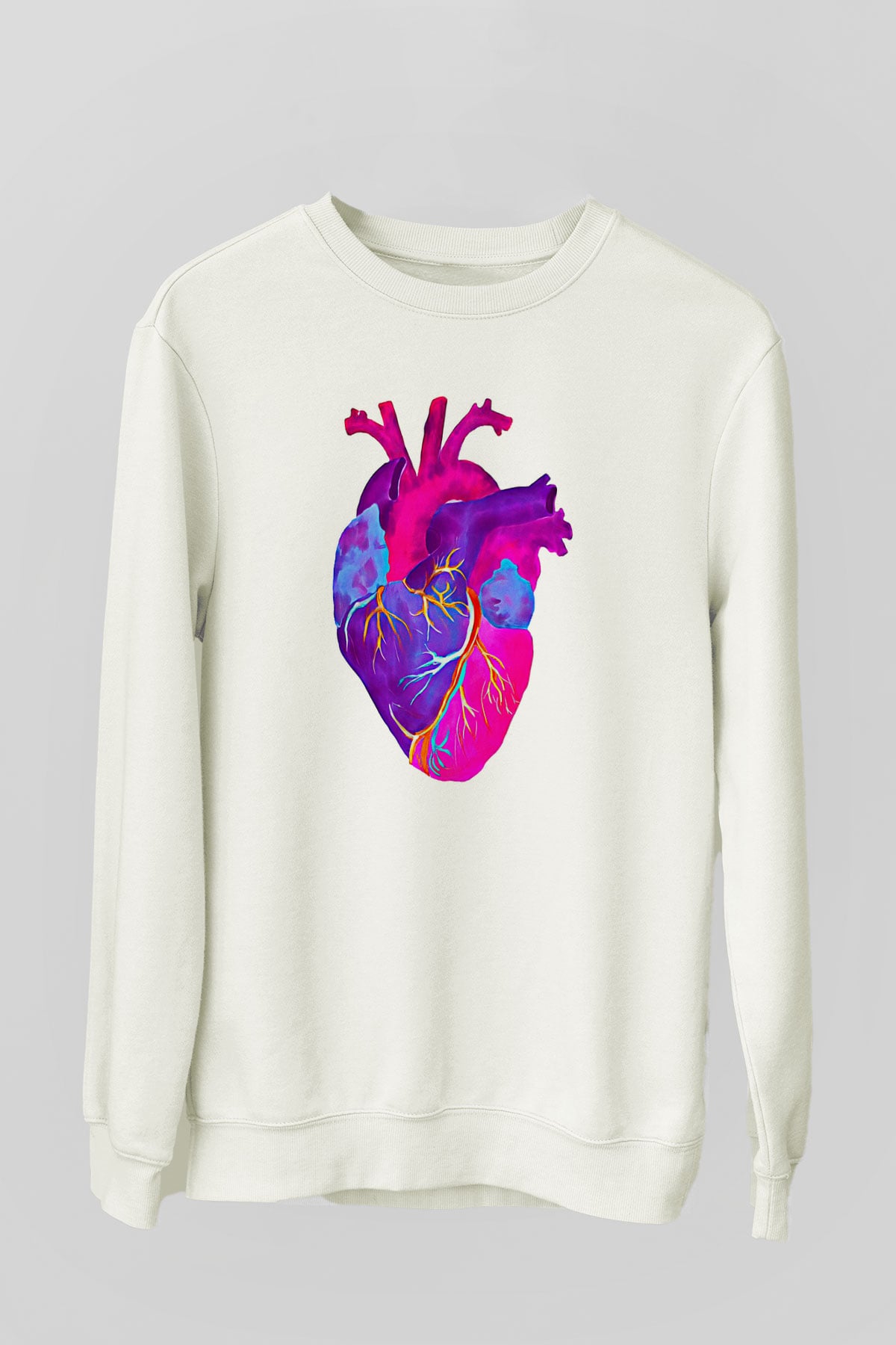 Tıp Bayramı Baskılı Beyaz Unisex Sweatshirt