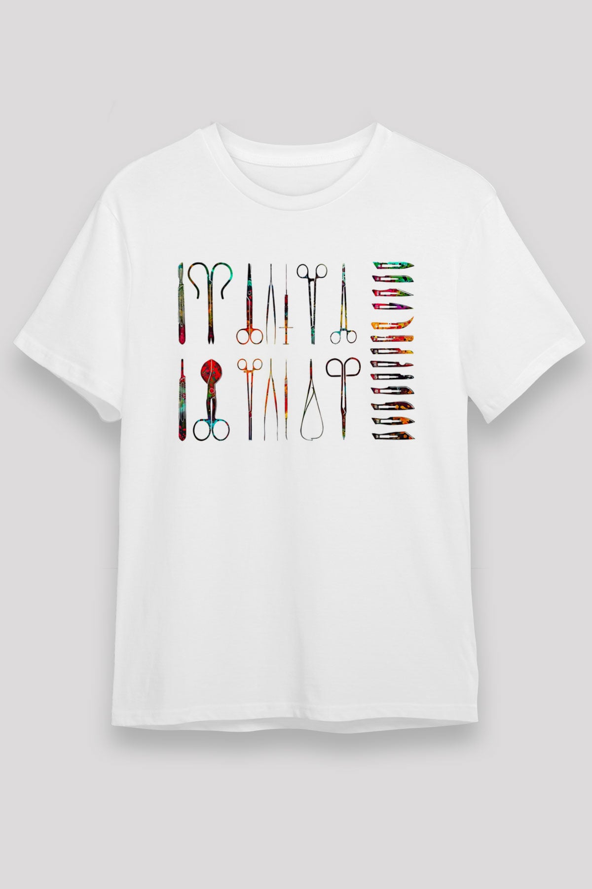 Tıp Bayramı Baskılı Unisex Beyaz Tişört - Tshirt