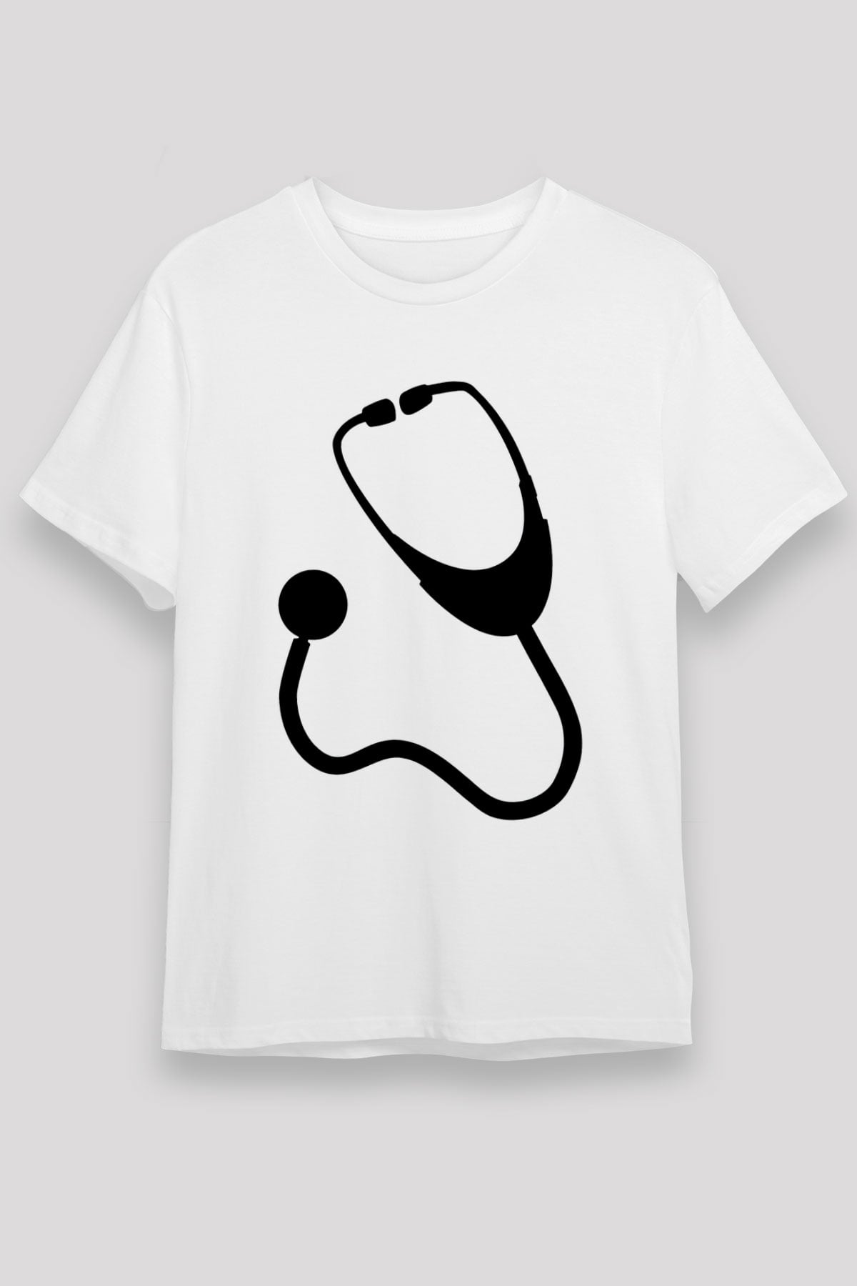 Tıp Bayramı Baskılı Unisex Beyaz Tişört - Tshirt