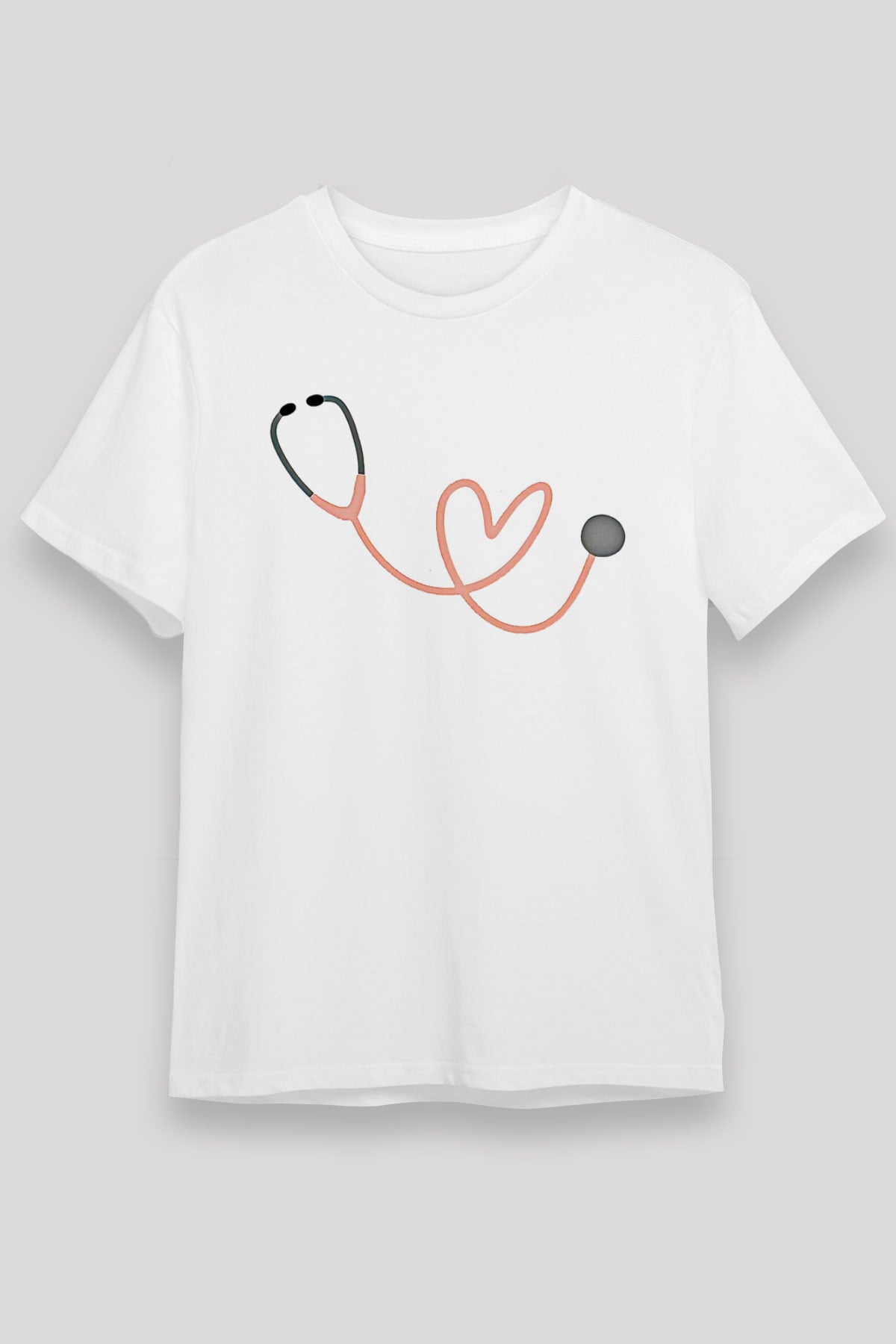 Tıp Bayramı Baskılı Unisex Beyaz Tişört - Tshirt