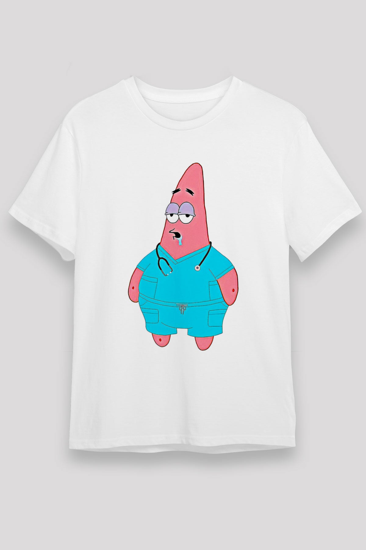 Tıp Bayramı Baskılı Unisex Beyaz Tişört - Tshirt