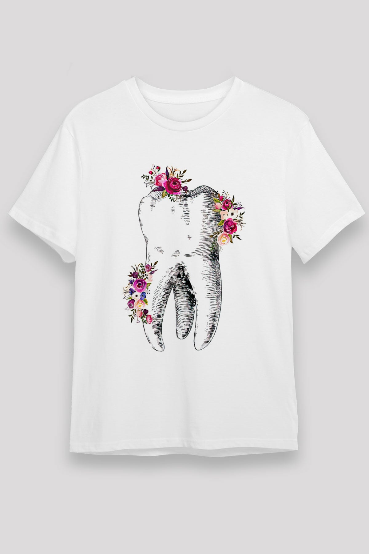 Tıp Bayramı Baskılı Unisex Beyaz Tişört - Tshirt