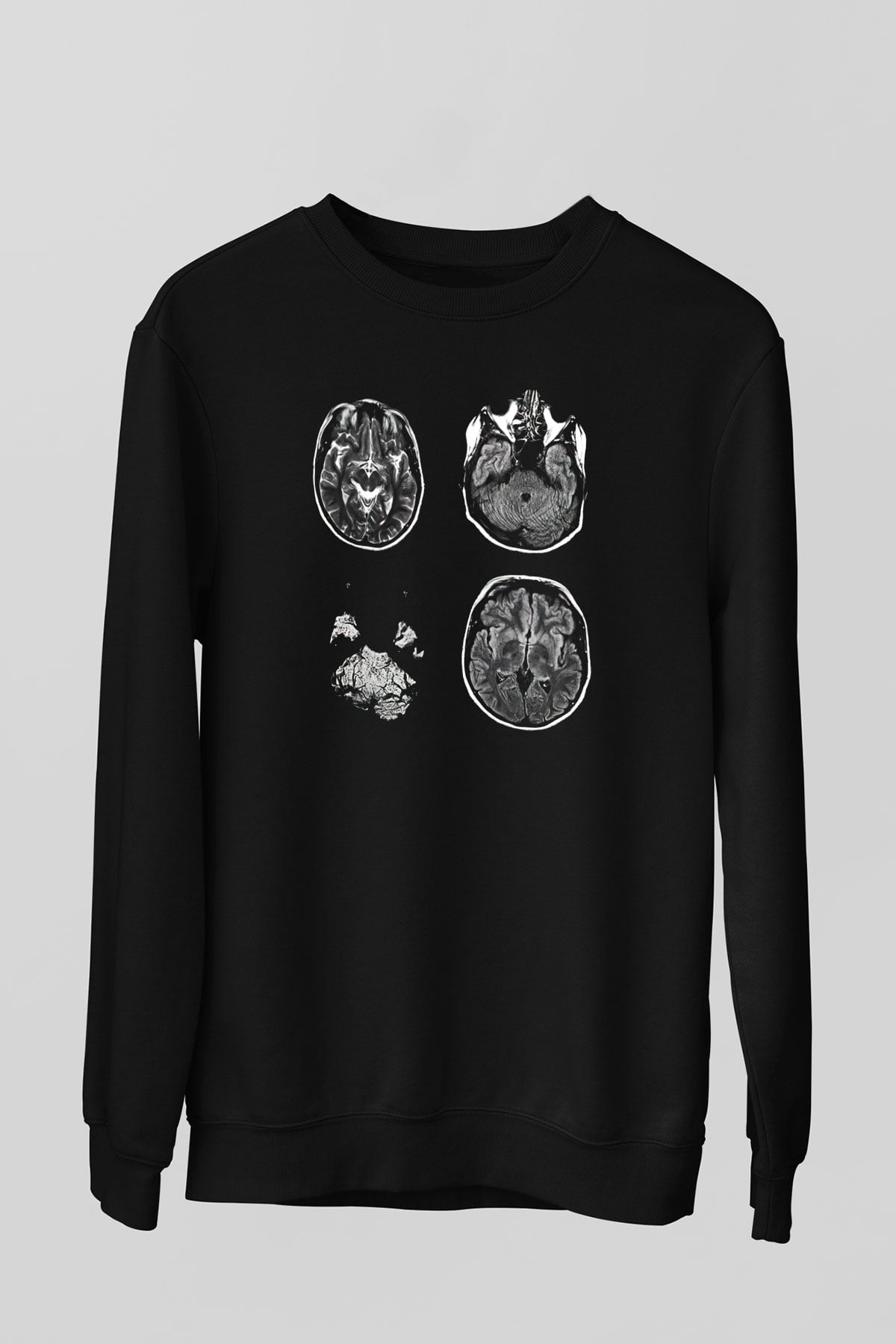 Tıp Bayramı Baskılı Unisex Siyah Sweatshirt