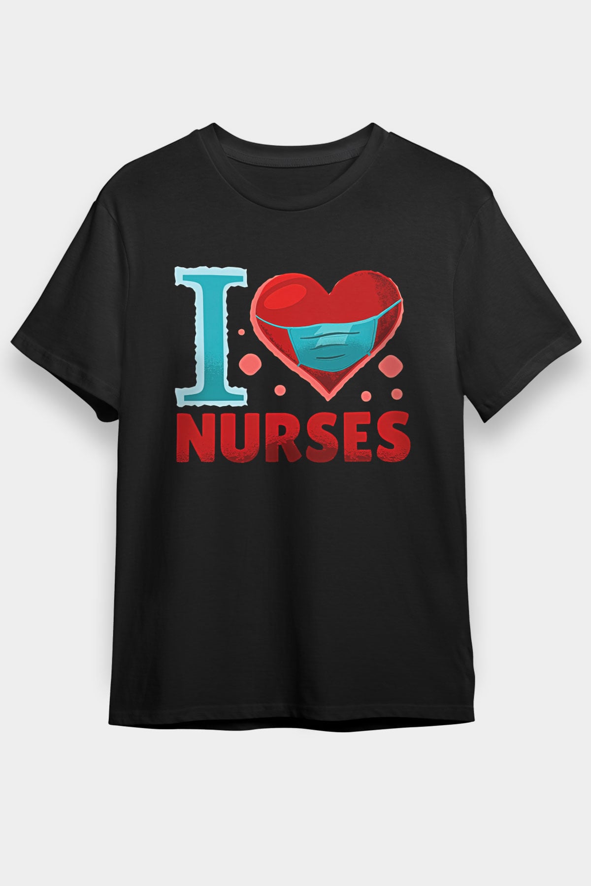 Tıp Bayramı Baskılı Unisex Siyah Tişört - Tshirt