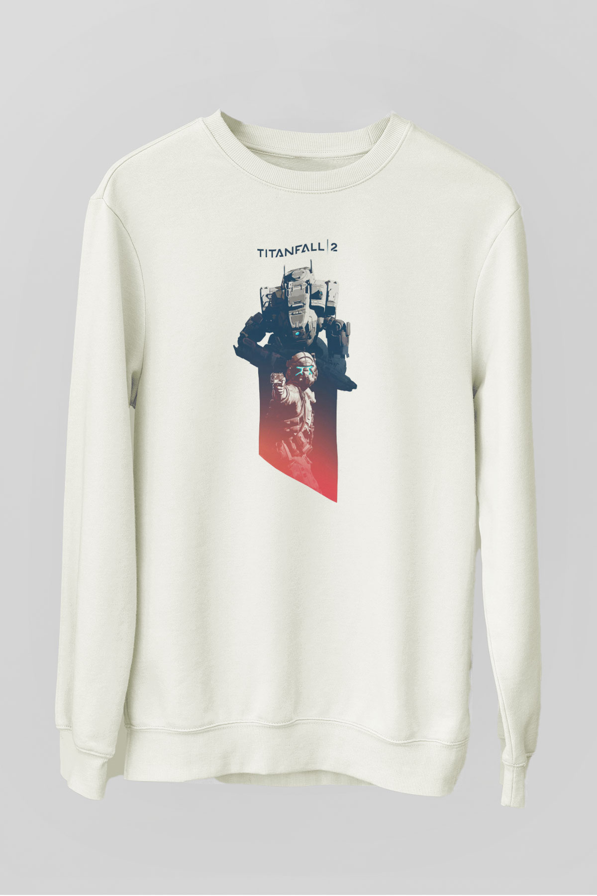 Titanfall Beyaz Unisex Sweatshirt